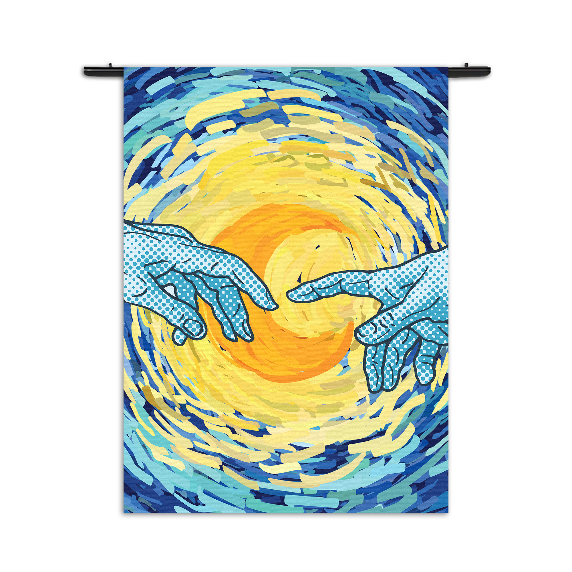 Wandkleed De Slaapwandeling Naar De Maan Rechthoek Verticaal