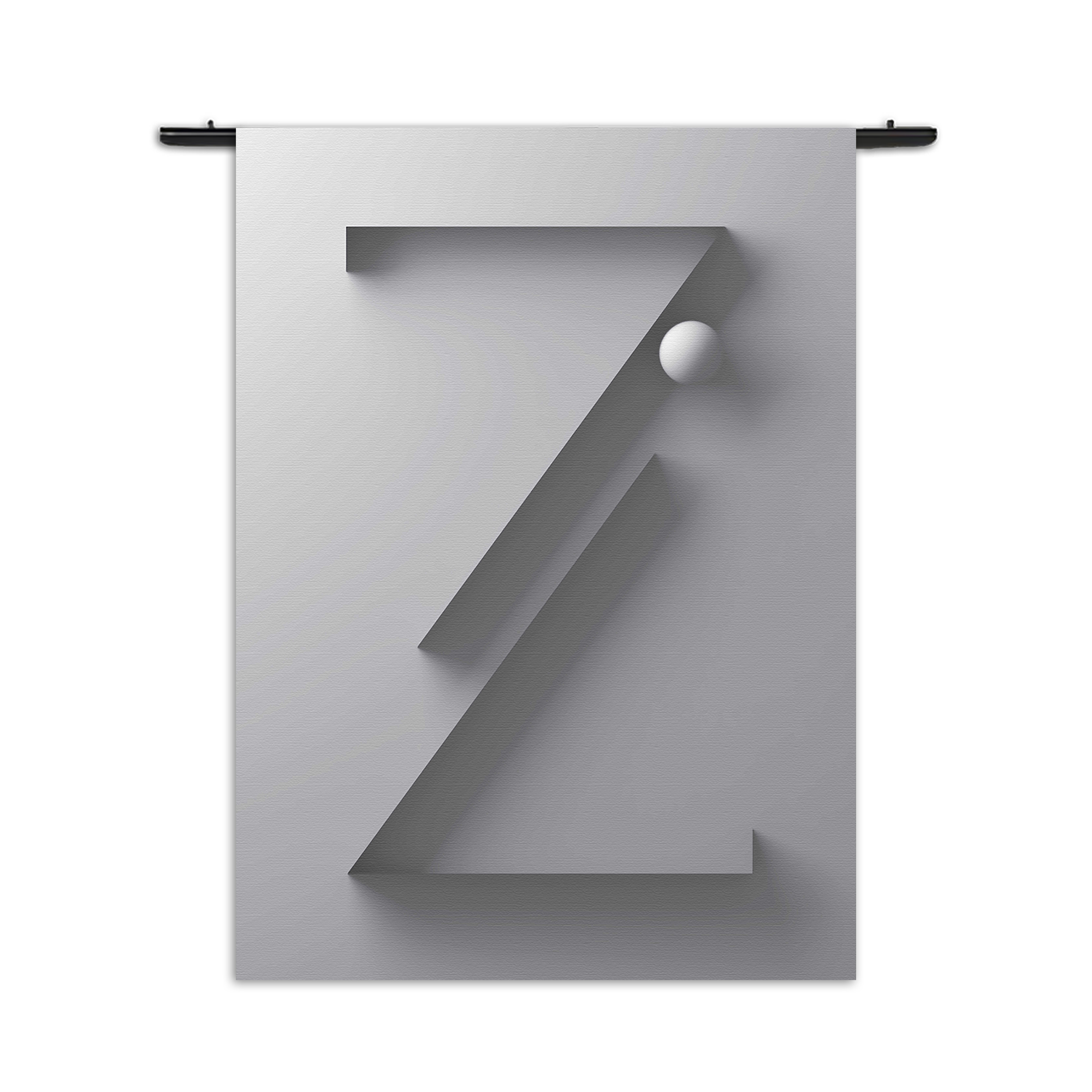 Wandkleed Letter Z Rechthoek Verticaal