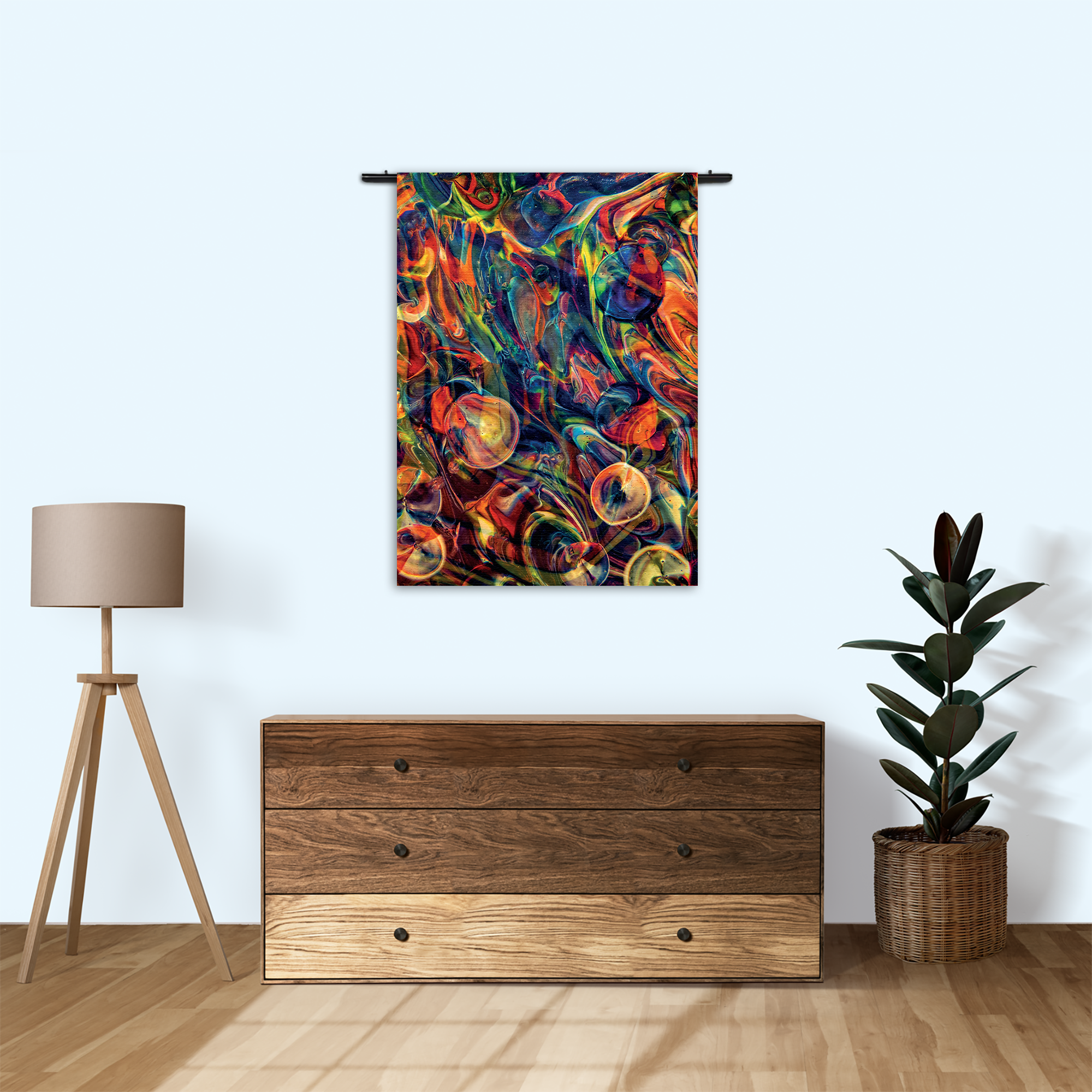 Wandkleed Colorfull Art Design Rechthoek Verticaal Template 50 70 Verticaal Abstract 59 1