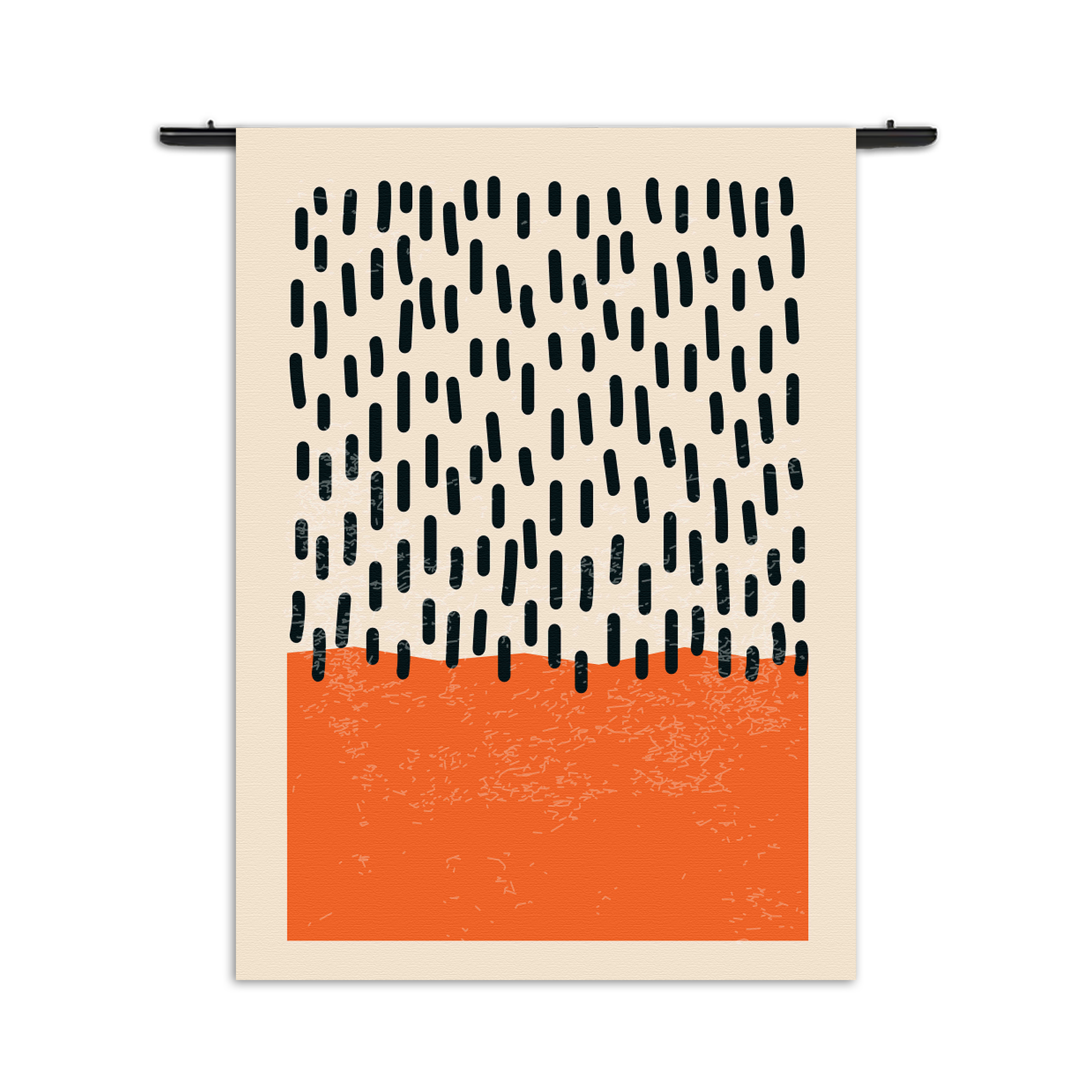 Template_50-70_Verticaal_Abstract_60-3 Wandkleed Scandinavisch Oranje Rechthoek Verticaal