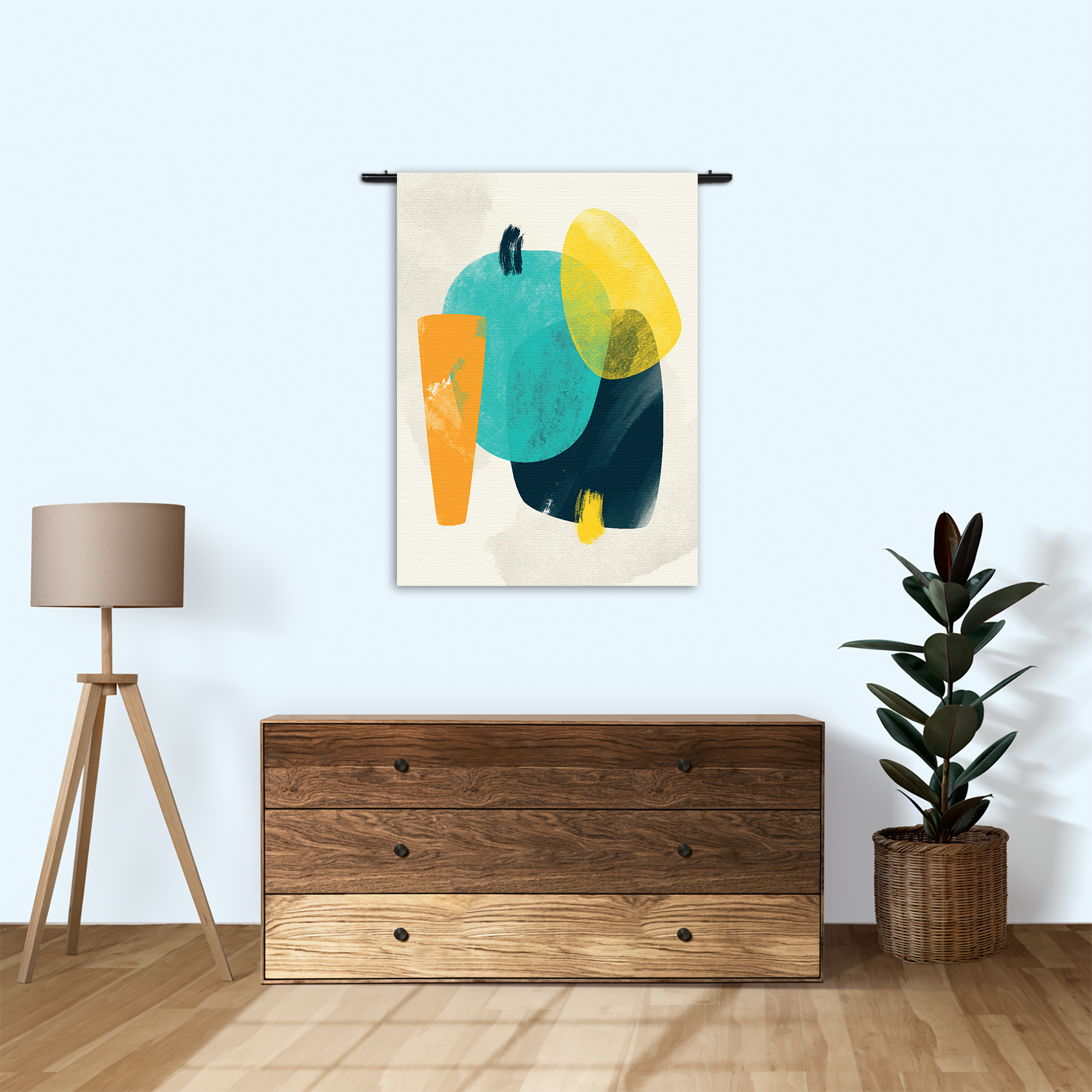 Wandkleed Kleurrijk Abstract 02 Rechthoek Verticaal Template 50 70 Verticaal Abstract 68 1