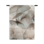 Wandkleed Abstract Rustige Tinten met Accent 02 Rechthoek Verticaal