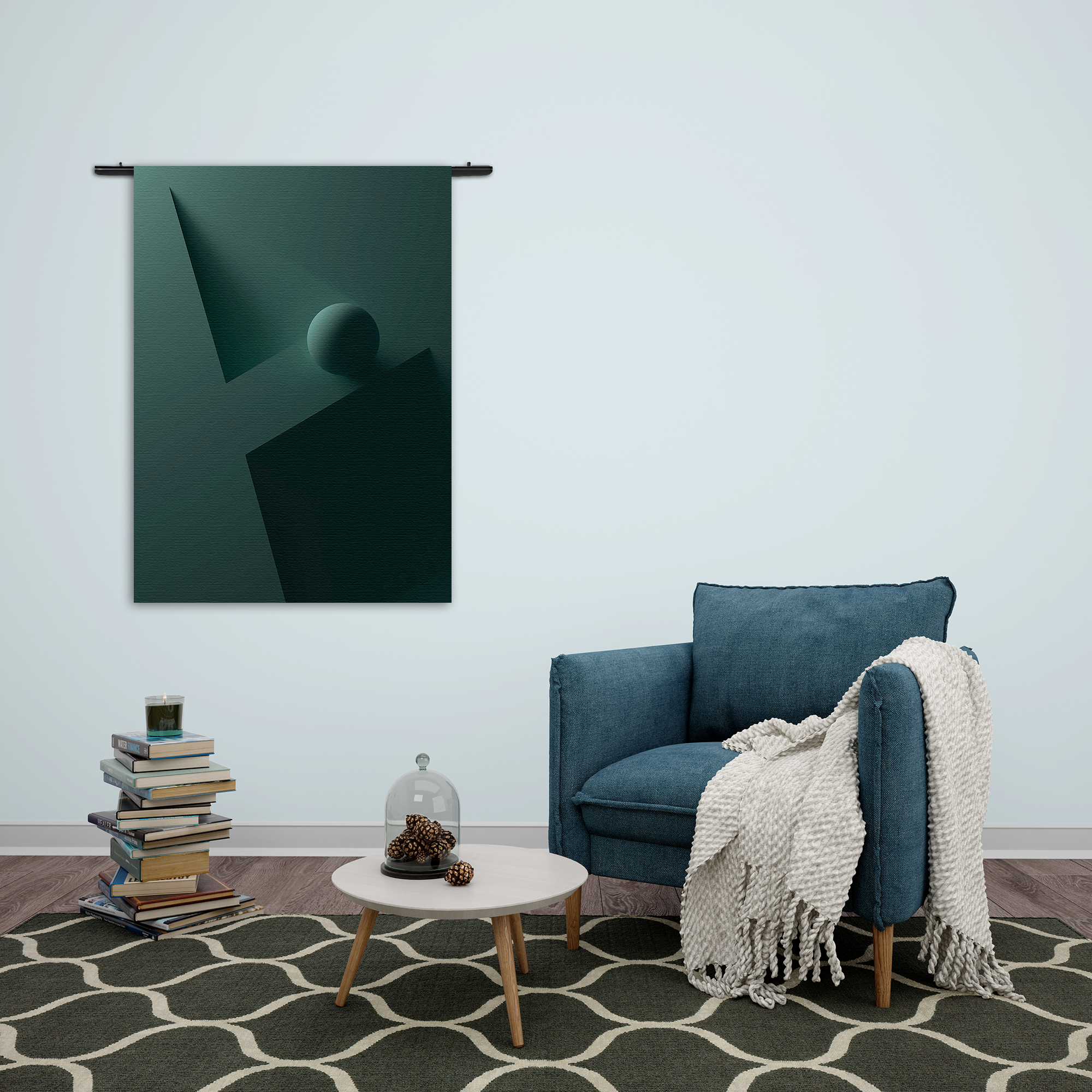 Wandkleed Letter A Rechthoek Verticaal Template 50 70 Verticaal Abstract 77 2