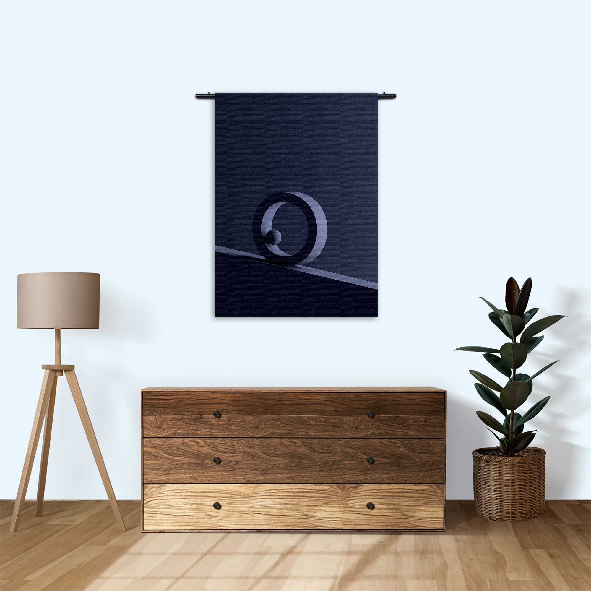 Wandkleed Letter O Rechthoek Verticaal Template 50 70 Verticaal Abstract 81 1