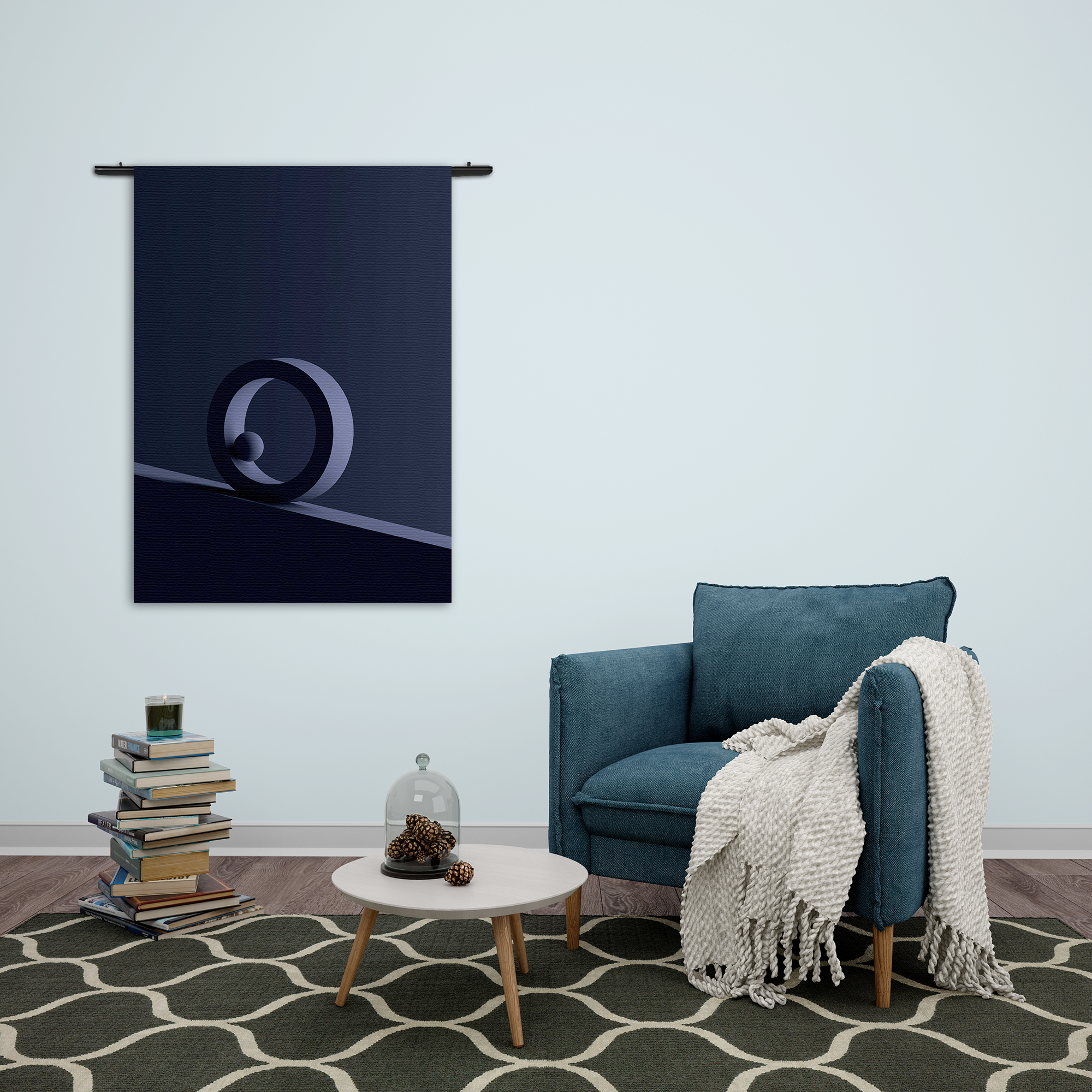 Wandkleed Letter O Rechthoek Verticaal Template 50 70 Verticaal Abstract 81 2