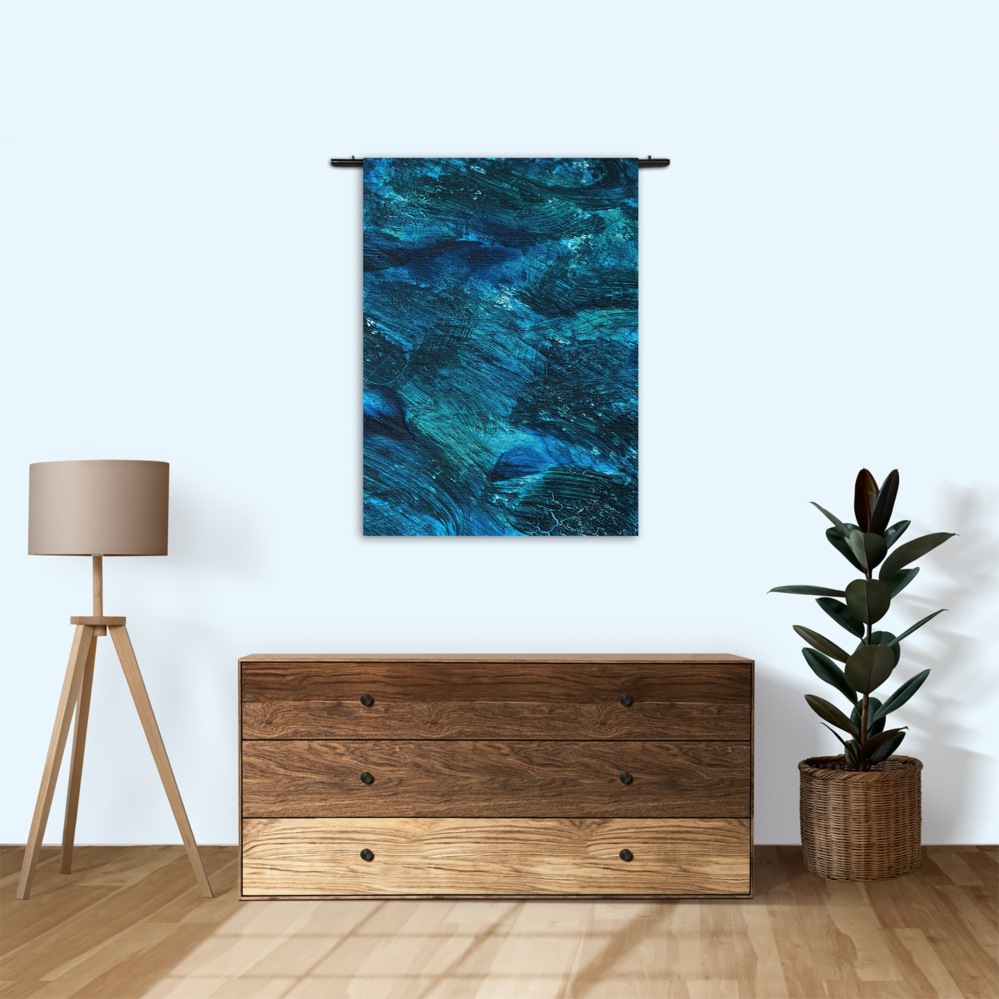 Wandkleed Abstrat Blauw Rechthoek Verticaal Template 50 70 Verticaal Abstract 84 1