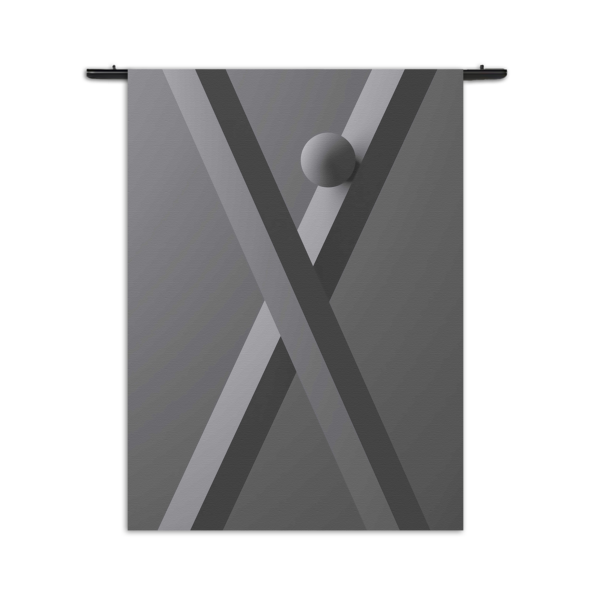 Wandkleed Letter X Rechthoek Verticaal