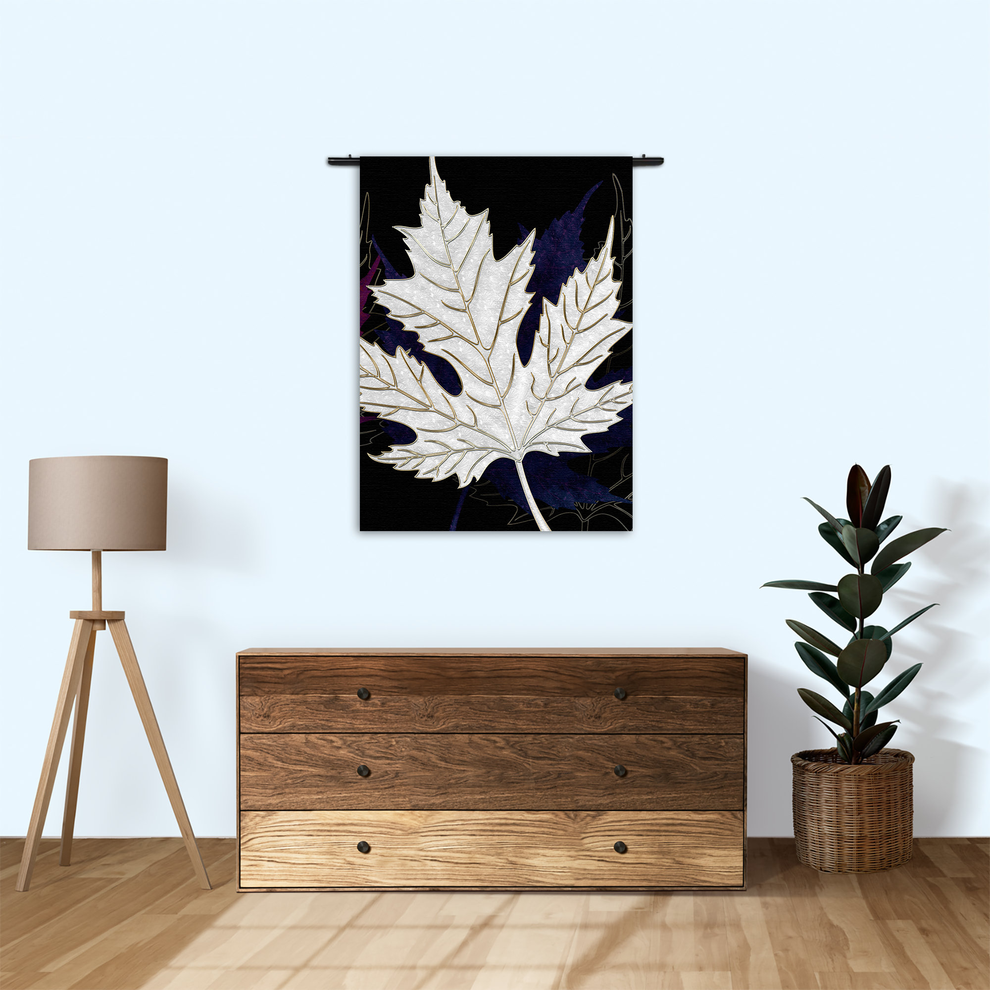 Wandkleed Het Blad Van De Boom Kunst 02 Rechthoek Verticaal Template 50 70 Verticaal Abstract 92 1