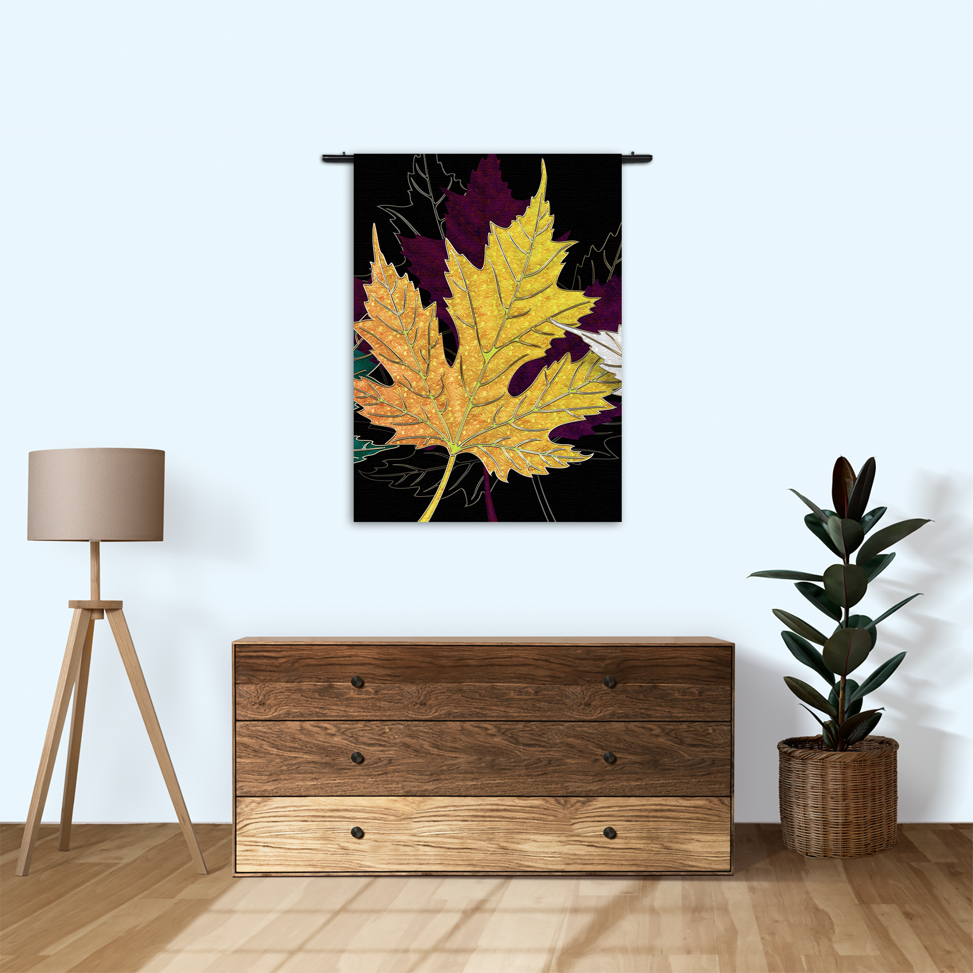 Wandkleed Het Blad Van De Boom Kunst 03 Rechthoek Verticaal Template 50 70 Verticaal Abstract 95 1