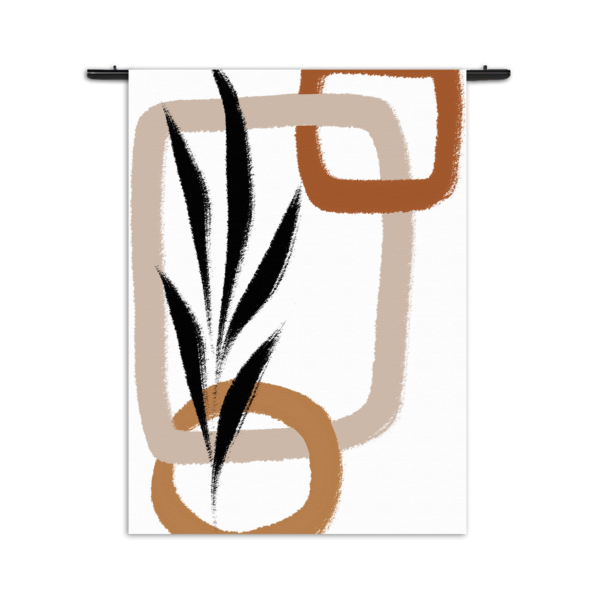 Wandkleed Naturel tinten scandinavisch 02 Rechthoek Verticaal