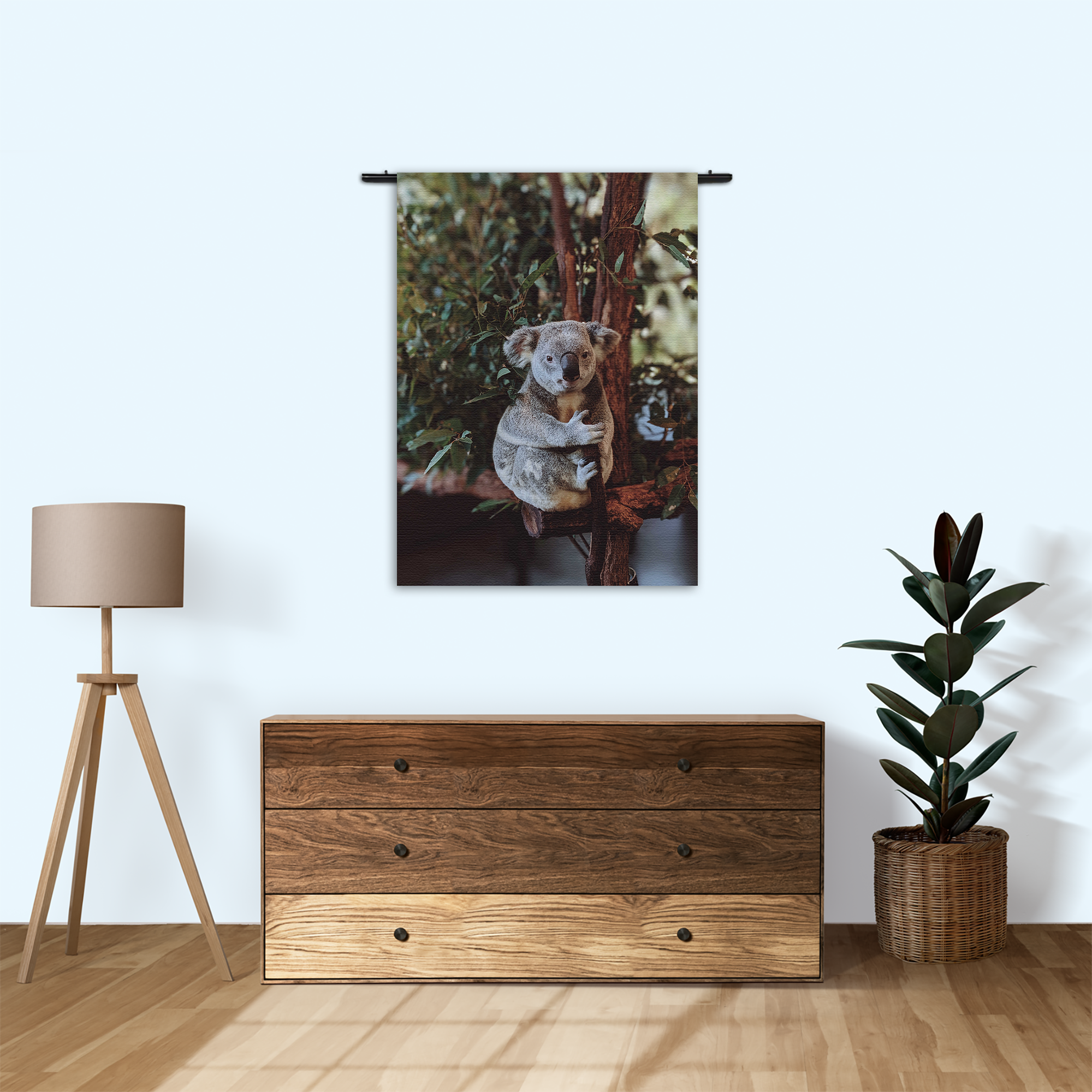 Wandkleed De Vastgelamde Koala Rechthoek Verticaal Template 50 70 Verticaal Dieren 23 1