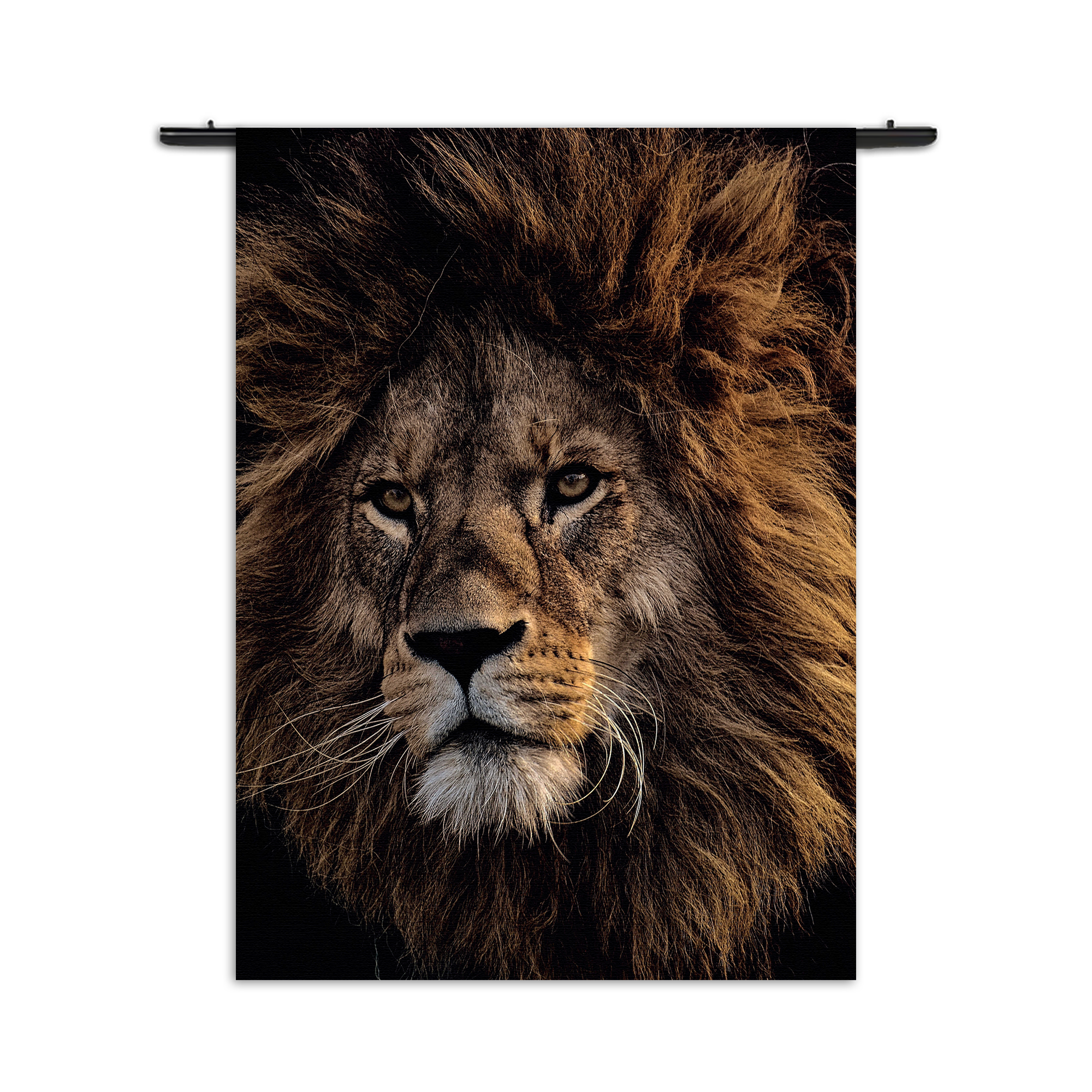 Wandkleed The Lion Rechthoek Verticaal