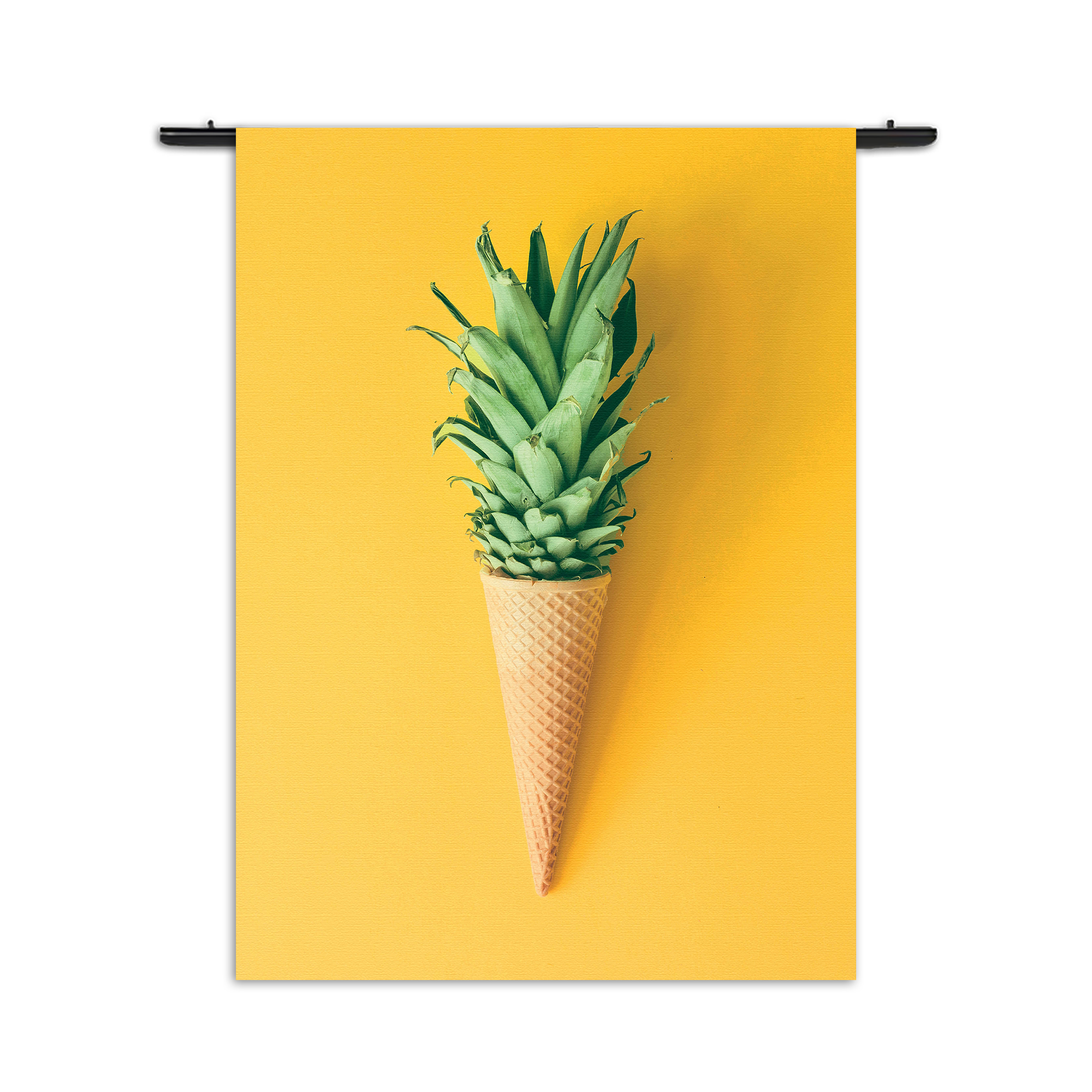 Wandkleed Ijshoorn met Plant Rechthoek Verticaal