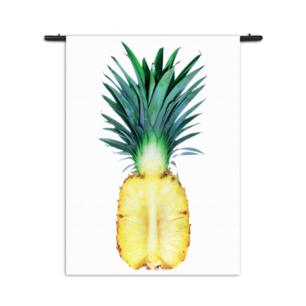 Wandkleed Pineapple Doorsnee 02 Rechthoek Verticaal