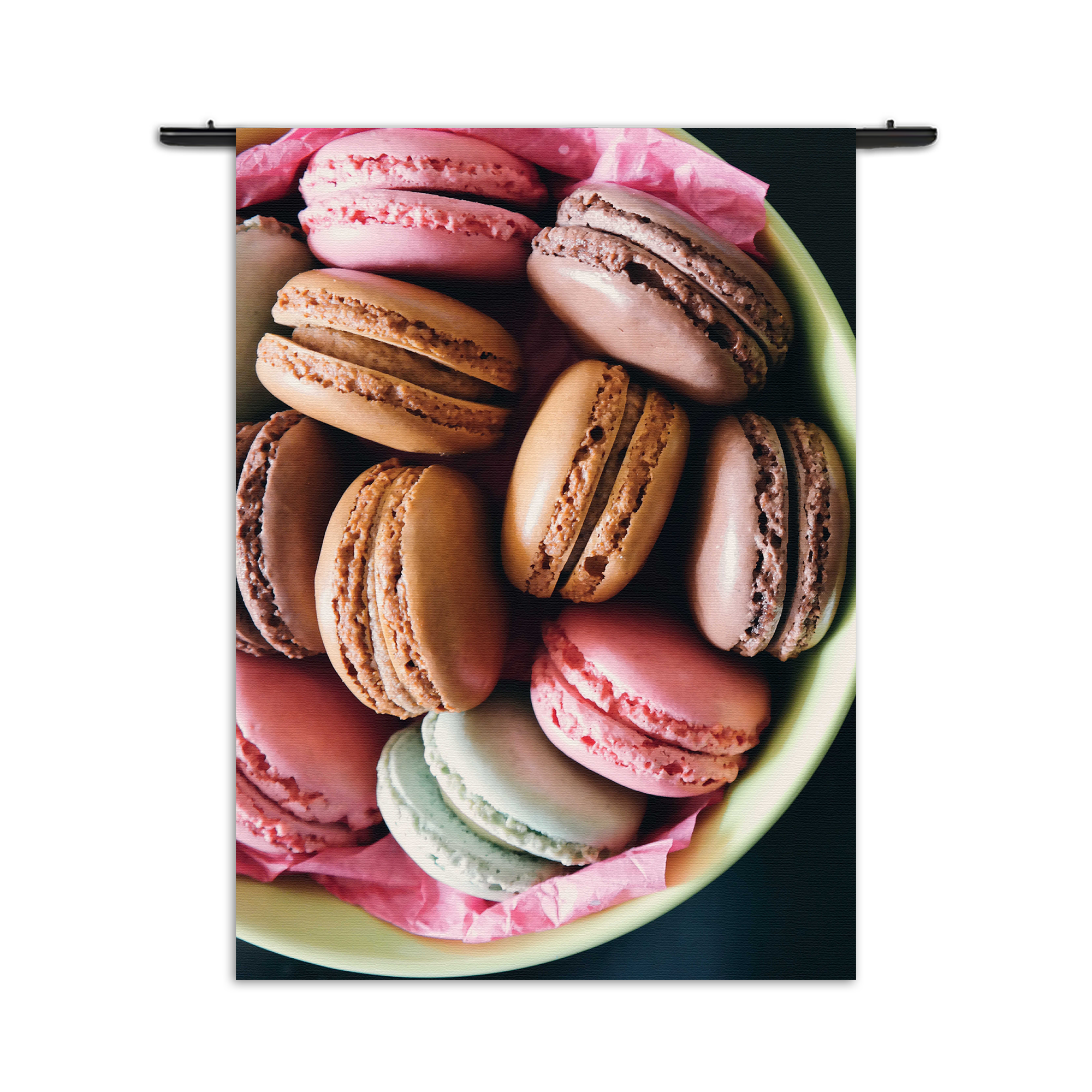Wandkleed Macarons 02 Rechthoek Verticaal