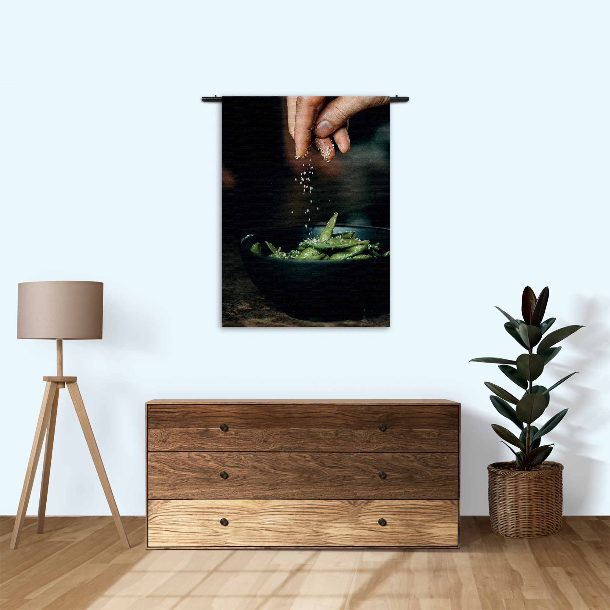 Wandkleed Edamame Bonen Gezout Rechthoek Verticaal Template 50 70 Verticaal Eten En Drinken 21 1