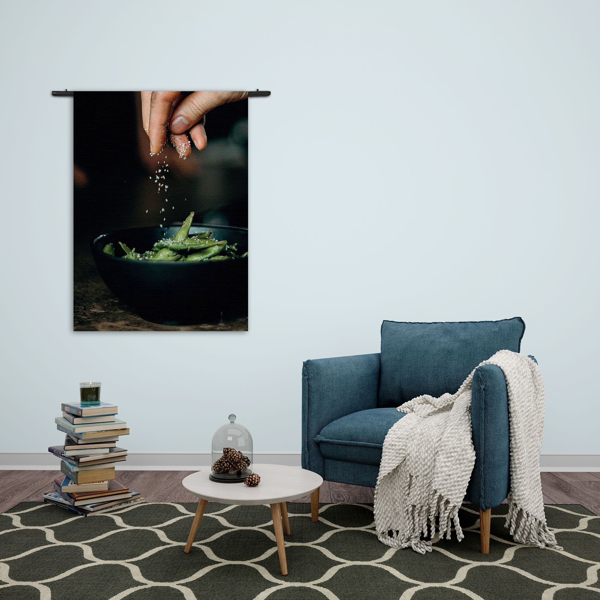 Wandkleed Edamame Bonen Gezout Rechthoek Verticaal Template 50 70 Verticaal Eten En Drinken 21 2