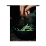 Wandkleed Edamame Bonen Gezout Rechthoek Verticaal