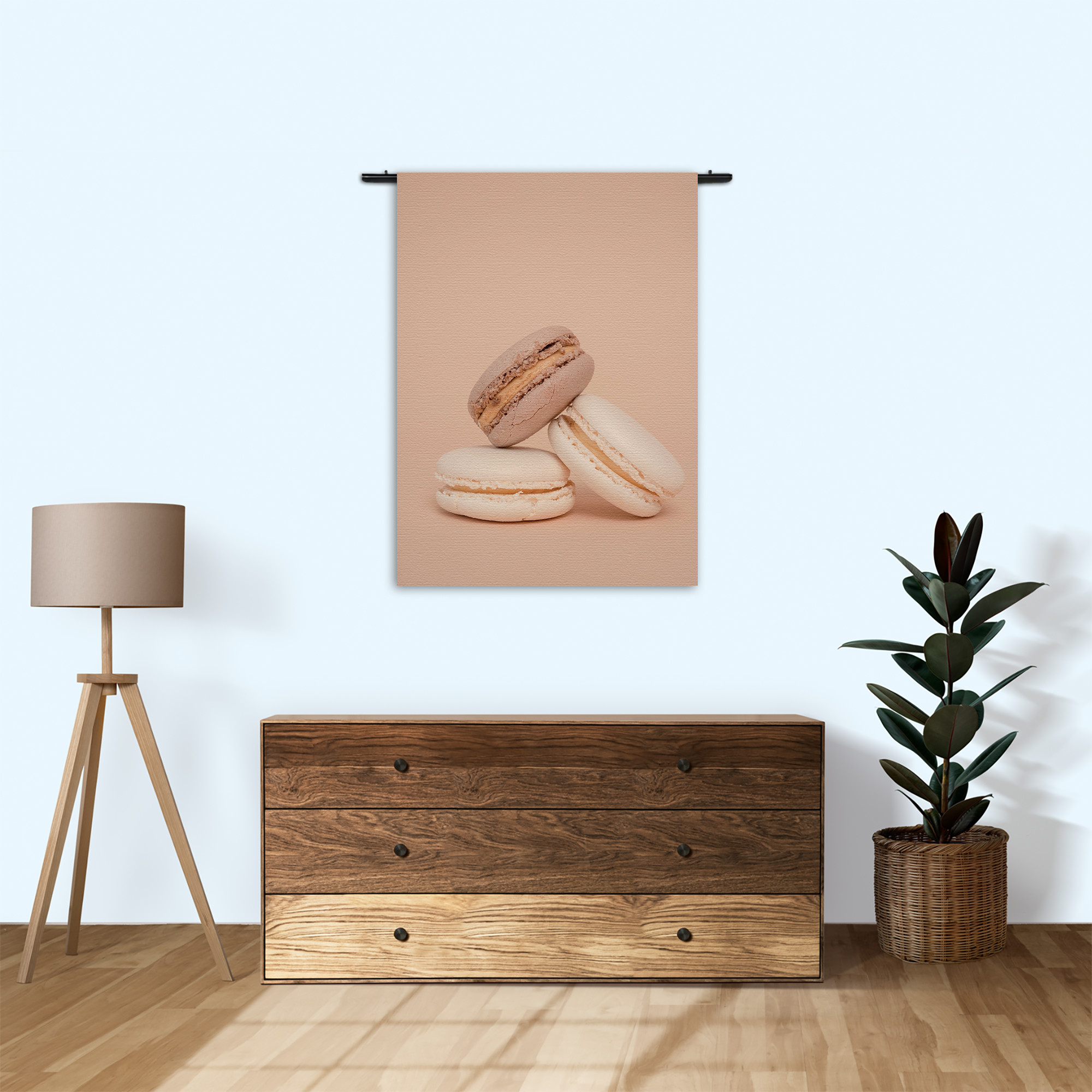 Wandkleed Macarons Beige Tinten 01 Rechthoek Verticaal Template 50 70 Verticaal Eten En Drinken 26 1