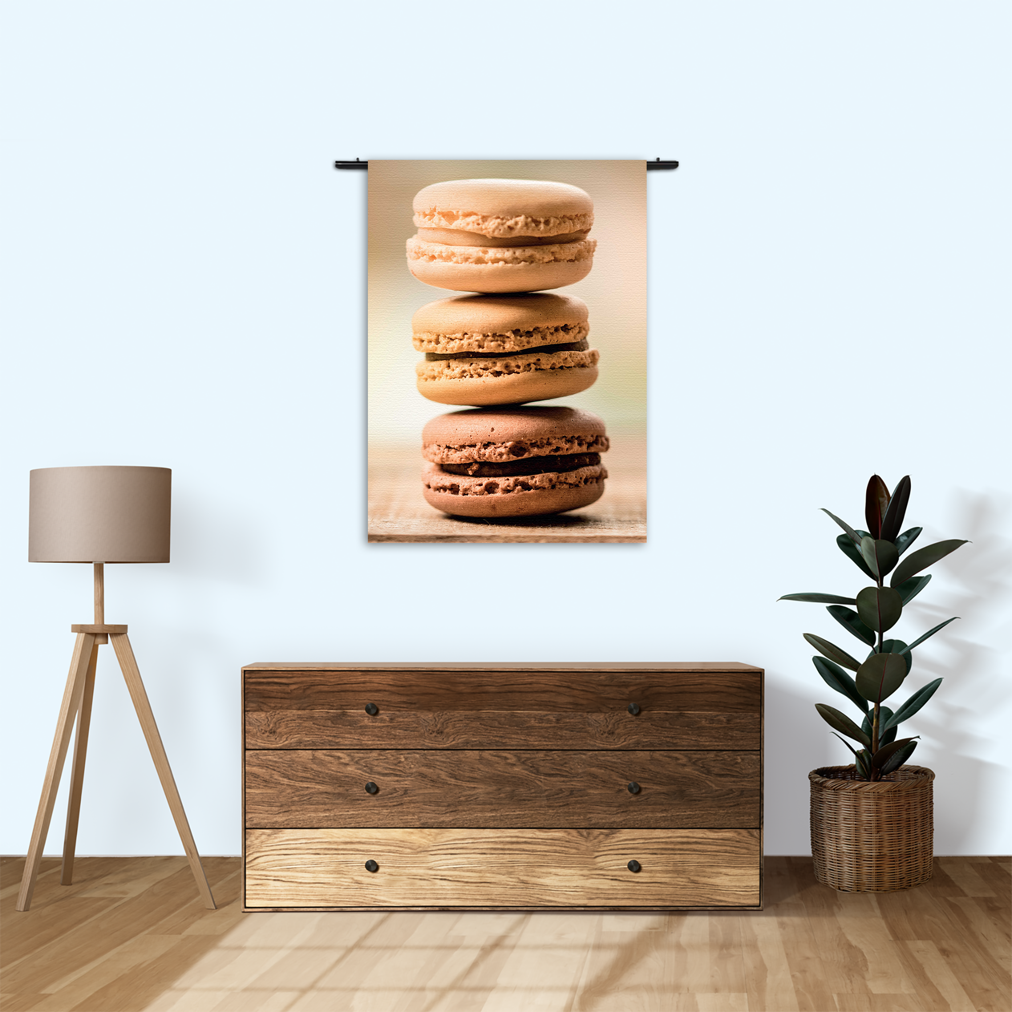 Wandkleed Macarons Beige Tinten 02 Rechthoek Verticaal Template 50 70 Verticaal Eten En Drinken 31 1