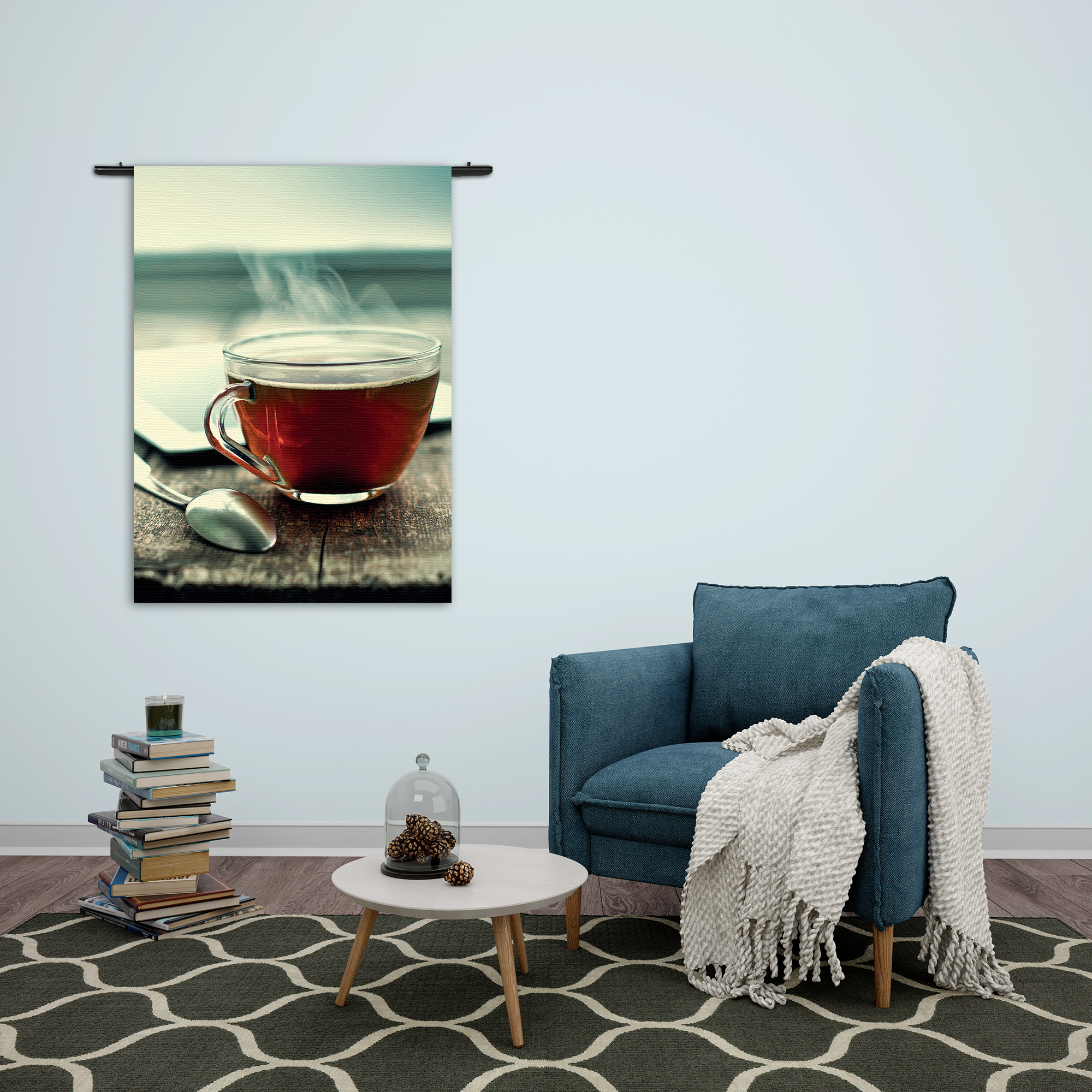 Wandkleed Thee Rechthoek Verticaal Template 50 70 Verticaal Eten En Drinken 33 2
