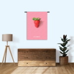 Wandkleed Strawberry Rechthoek Verticaal Template 50 70 Verticaal Eten En Drinken 4 1