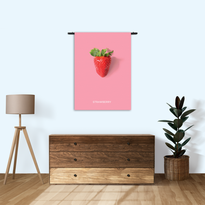 Wandkleed Strawberry Rechthoek Verticaal Template 50 70 Verticaal Eten En Drinken 4 1