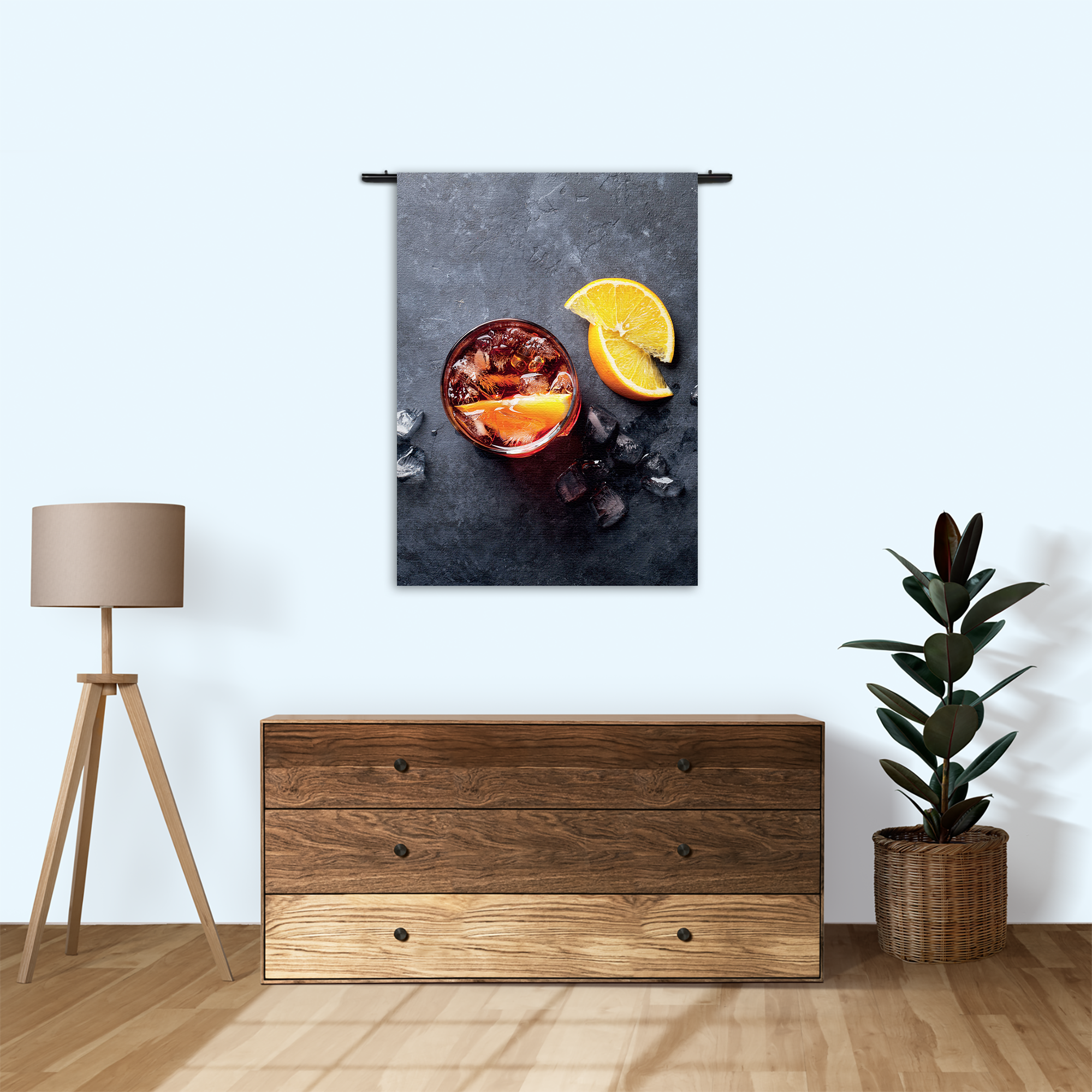 Wandkleed Cocktail met Citroen Rechthoek Verticaal Template 50 70 Verticaal Eten En Drinken 42 1