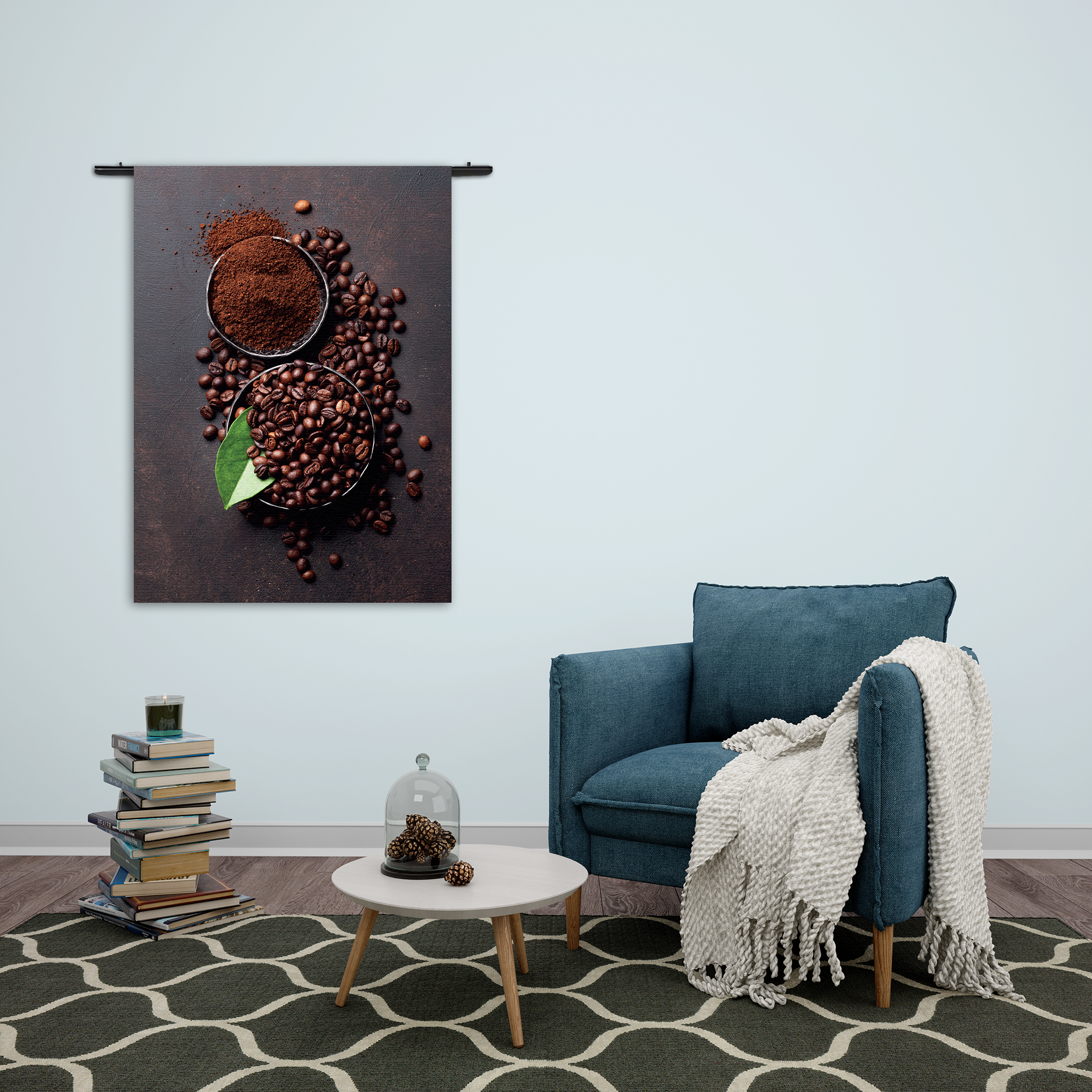 Wandkleed Koffiebonen 01 Rechthoek Verticaal Template 50 70 Verticaal Eten En Drinken 45 2