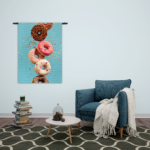 Wandkleed Donuts Rechthoek Verticaal Template 50 70 Verticaal Eten En Drinken 48 2