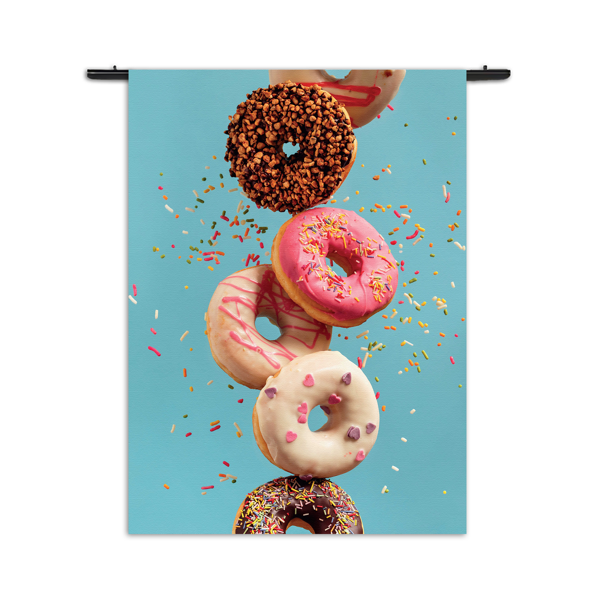 Wandkleed Donuts Rechthoek Verticaal