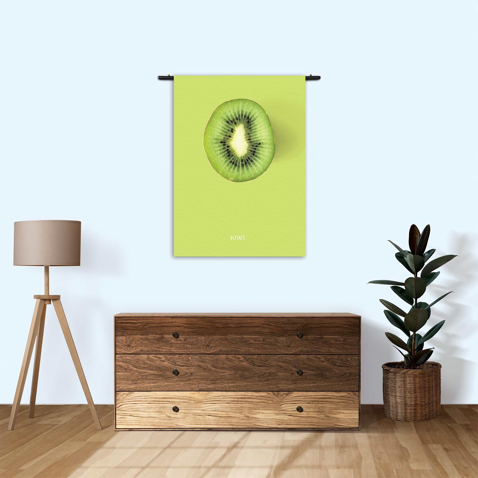 Wandkleed Kiwi Rechthoek Verticaal Template 50 70 Verticaal Eten En Drinken 5 1