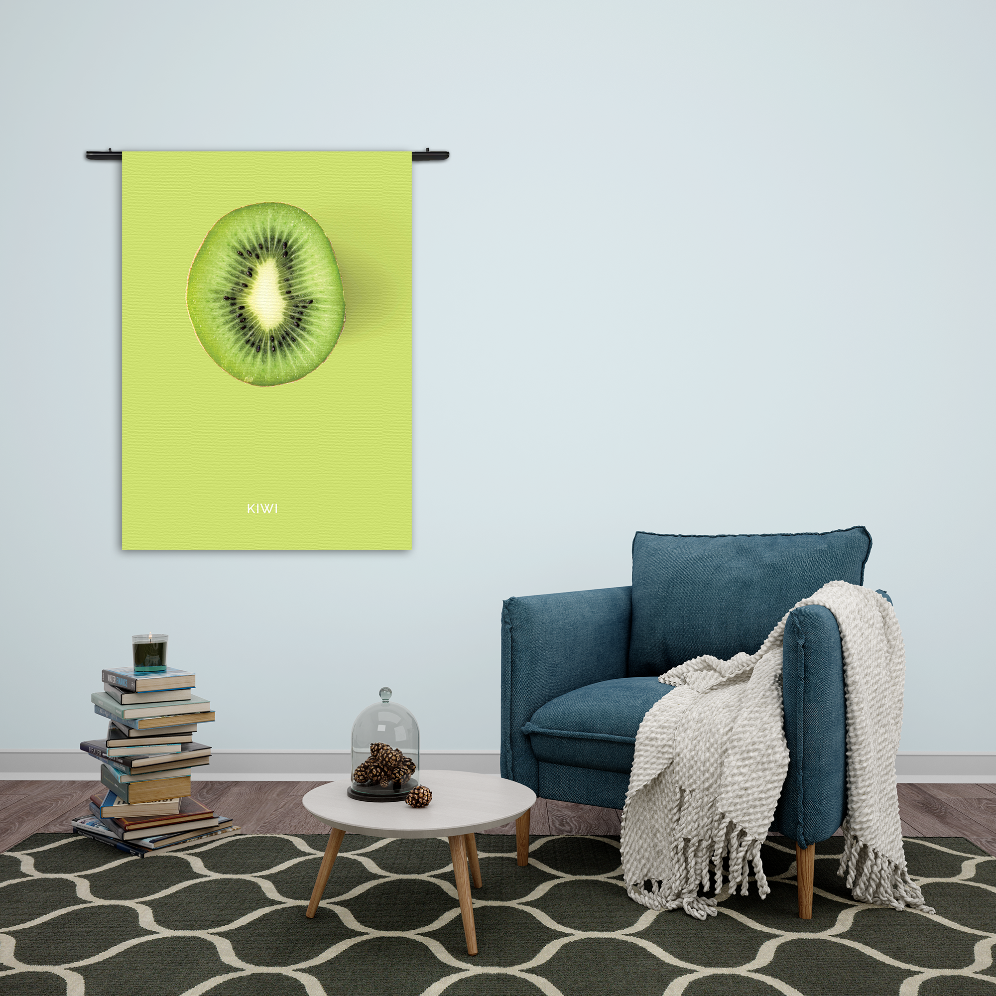 Wandkleed Kiwi Rechthoek Verticaal Template 50 70 Verticaal Eten En Drinken 5 2