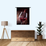 Wandkleed Glas Rode wijn 02 Rechthoek Verticaal Template 50 70 Verticaal Eten En Drinken 51 1