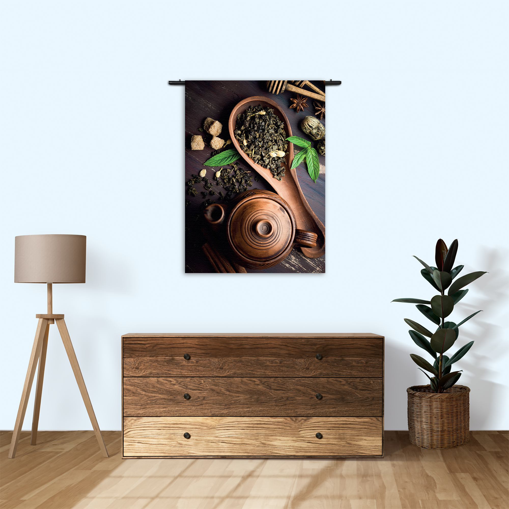 Wandkleed Specerijen Met Set Rechthoek Verticaal Template 50 70 Verticaal Eten En Drinken 54 1