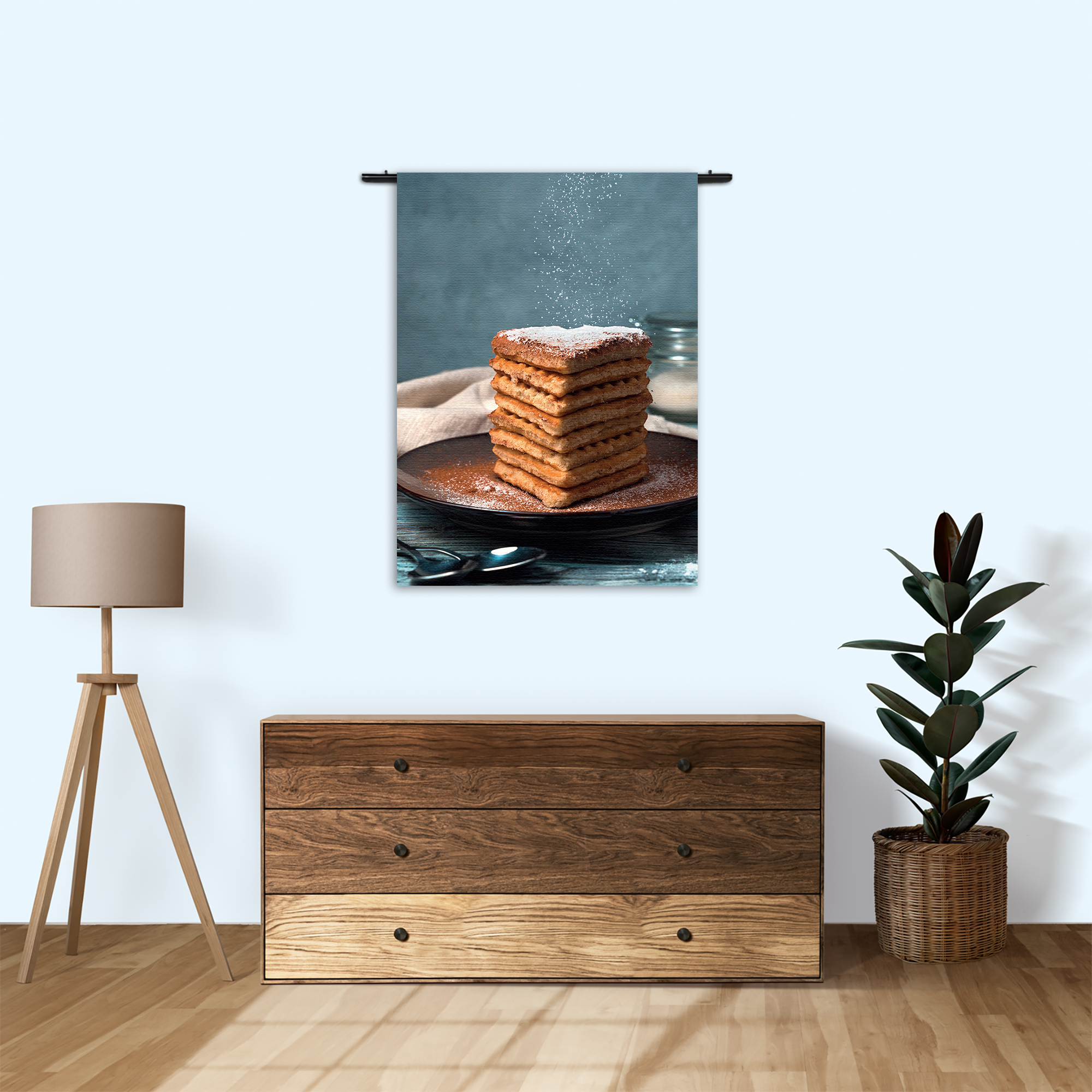 Wandkleed Wafels Rechthoek Verticaal Template 50 70 Verticaal Eten En Drinken 68 1