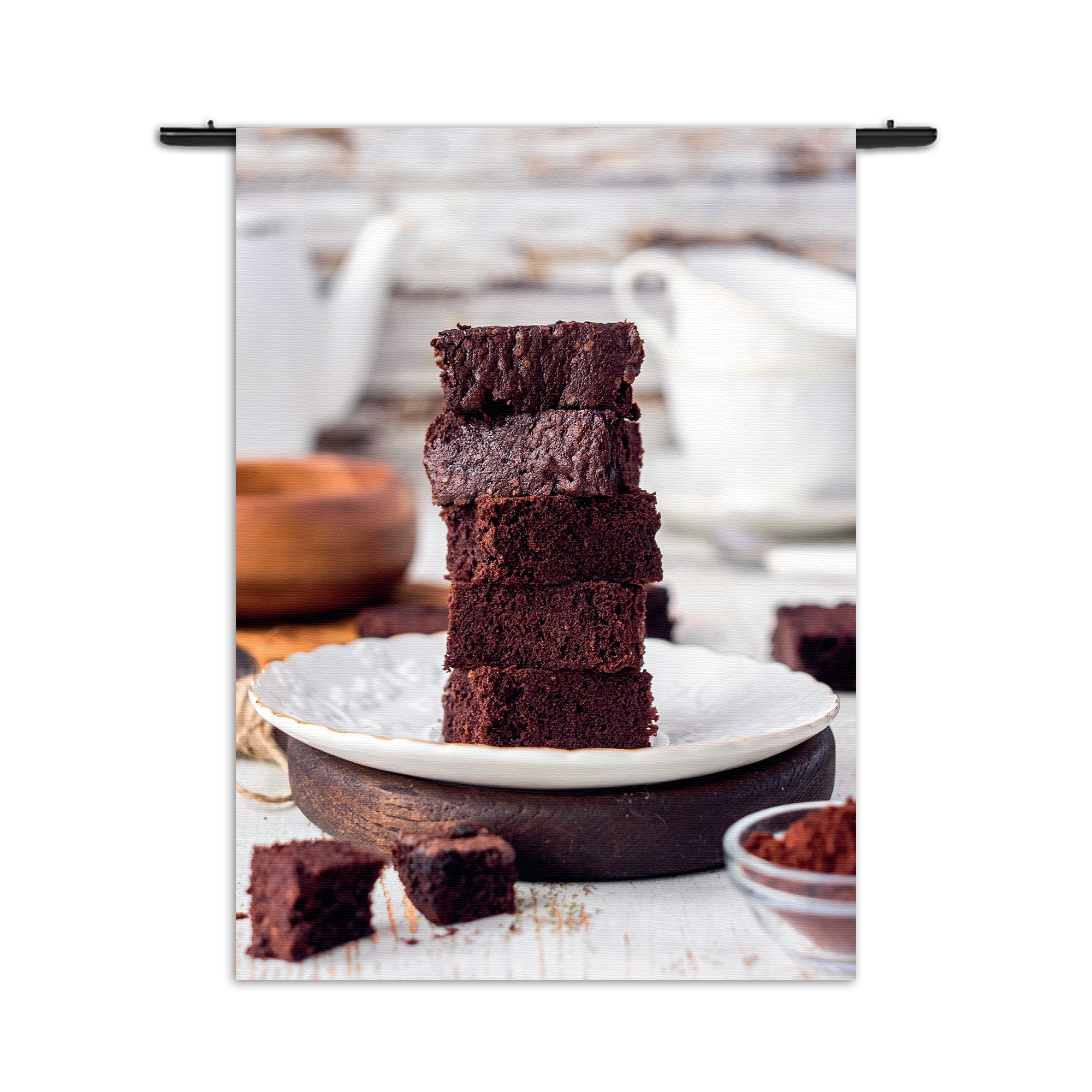 Wandkleed Brownies Rechthoek Verticaal