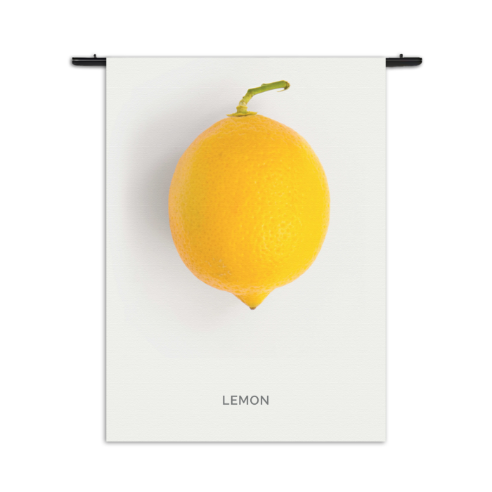 Wandkleed Lemon Citroen Rechthoek Verticaal