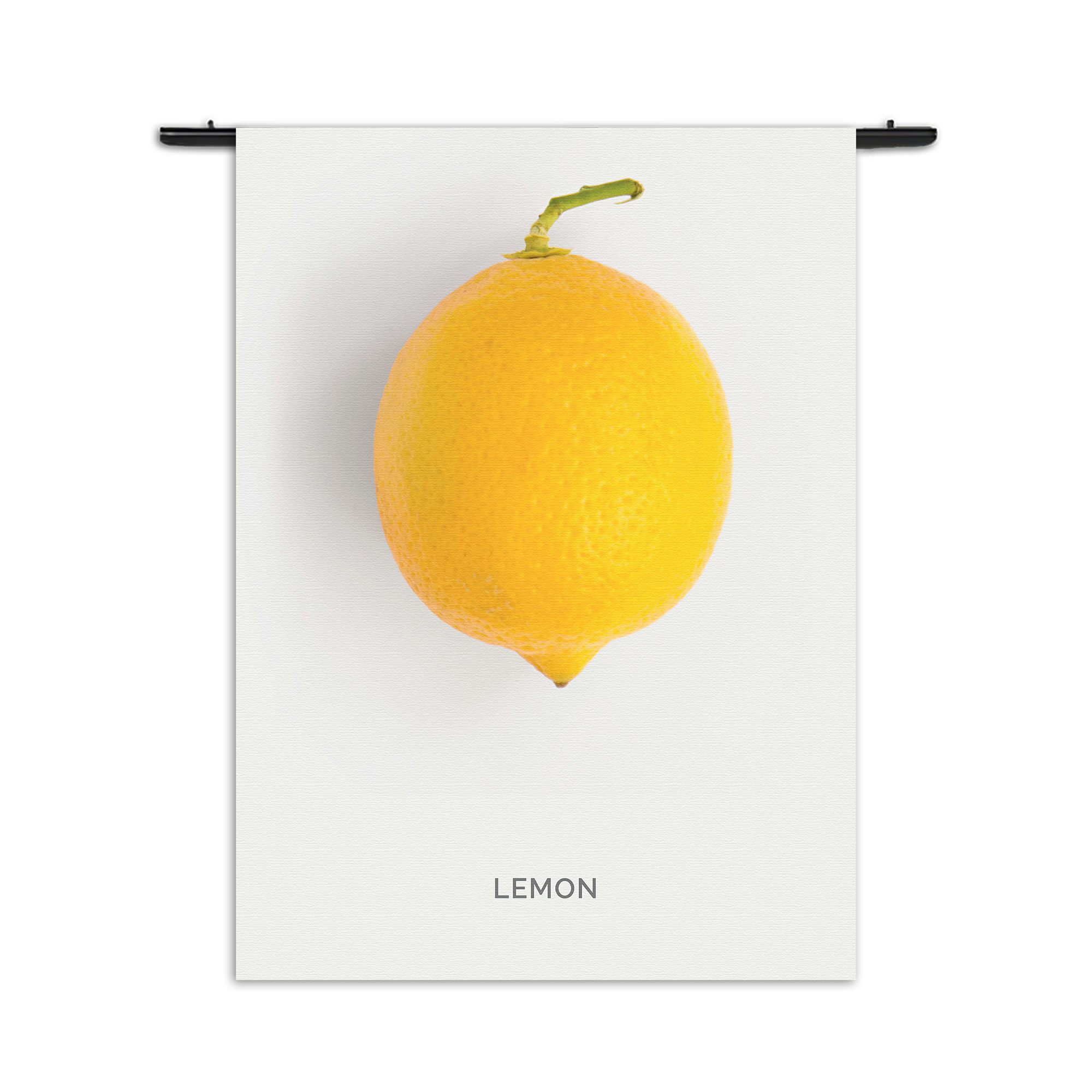 Wandkleed Lemon Citroen Rechthoek Verticaal