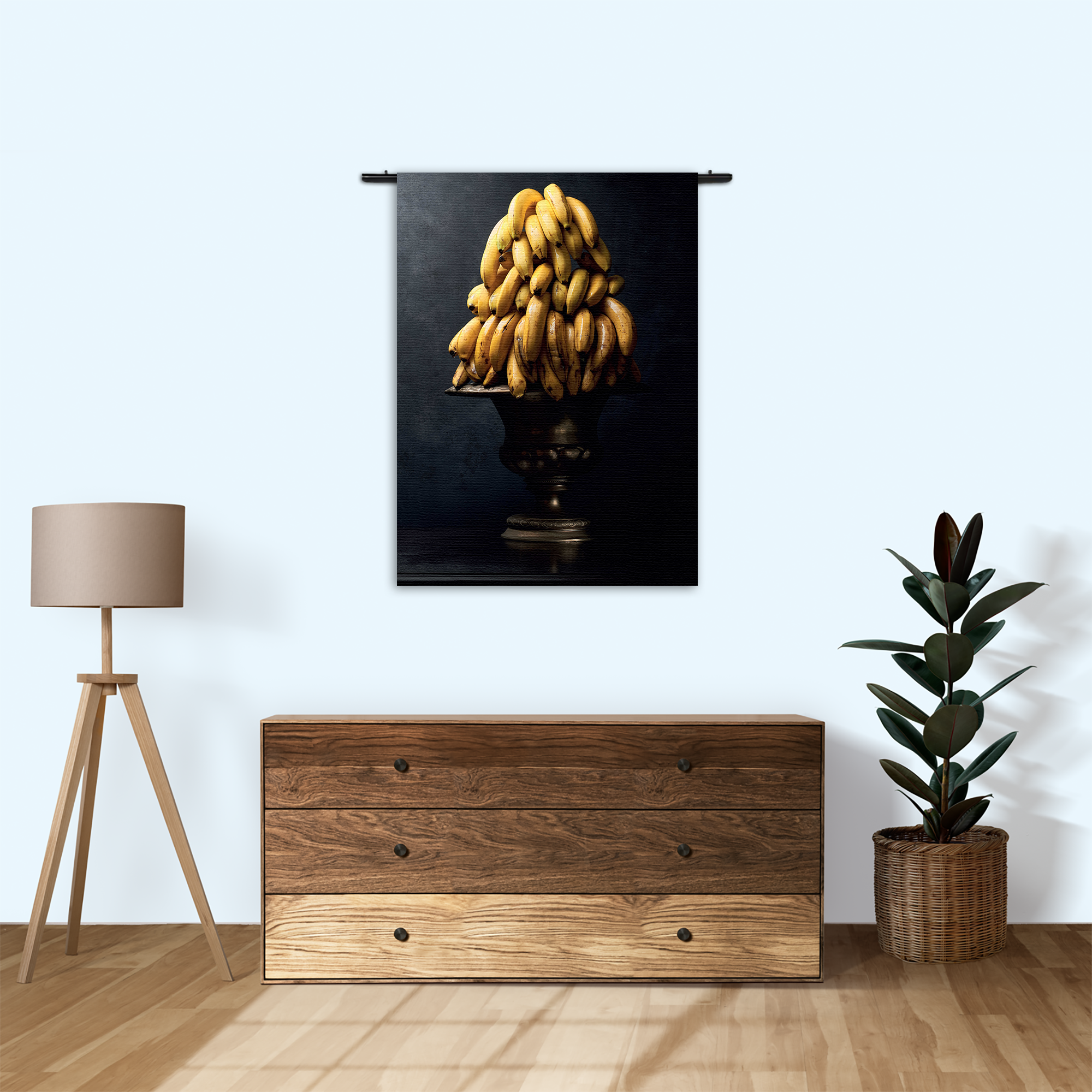 Wandkleed Tros Bananen Schaal Rechthoek Verticaal Template 50 70 Verticaal Eten En Drinken 73 1