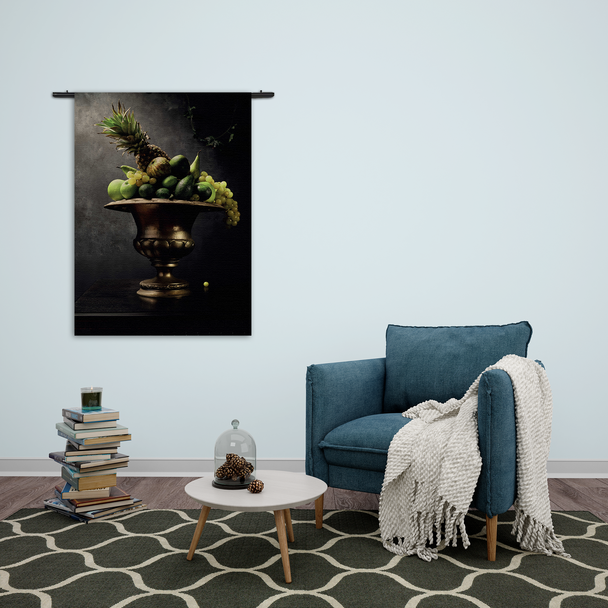 Wandkleed Fruit Schaal 01 Rechthoek Verticaal Template 50 70 Verticaal Eten En Drinken 74 2