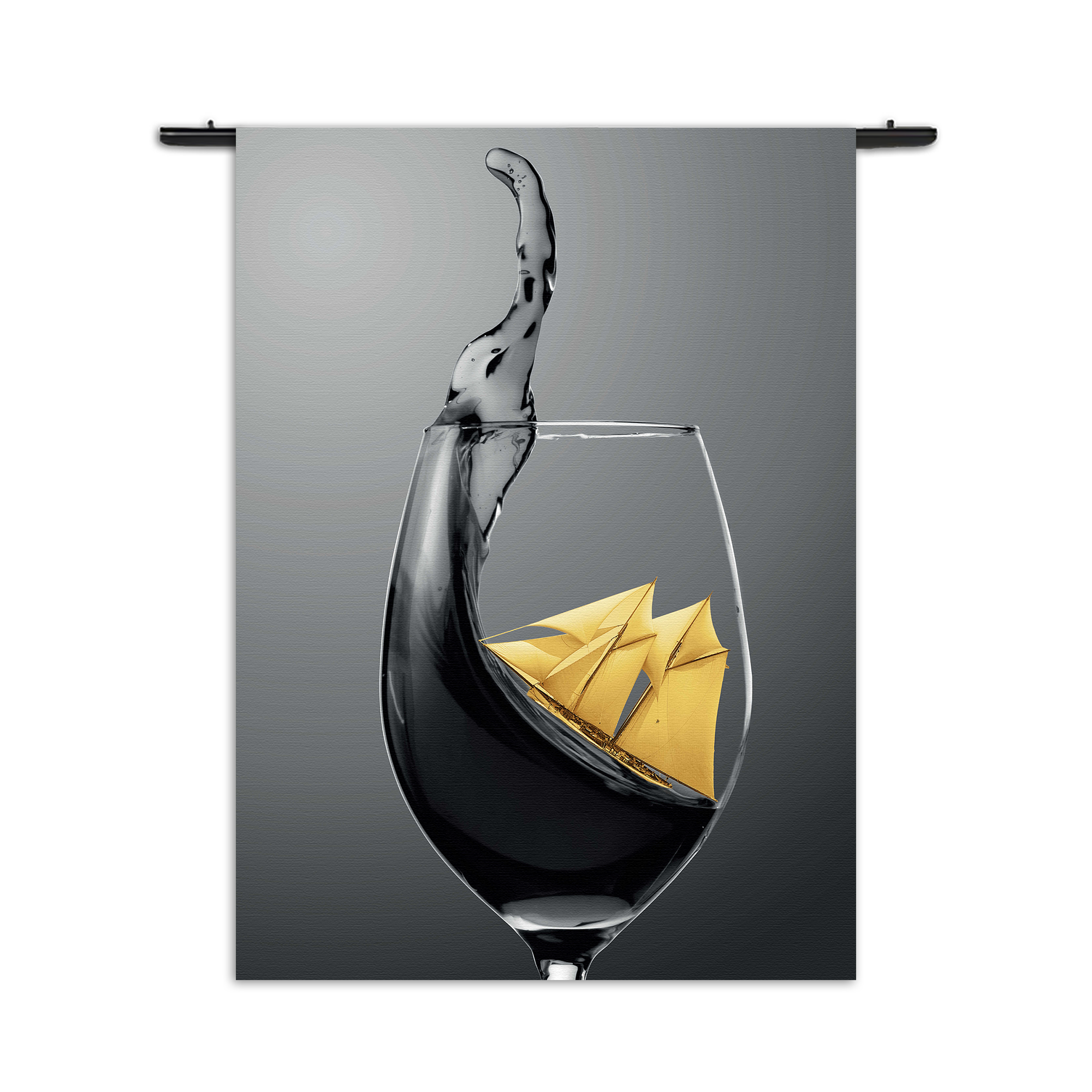 Wandkleed Sailing Wine 01 Rechthoek Verticaal