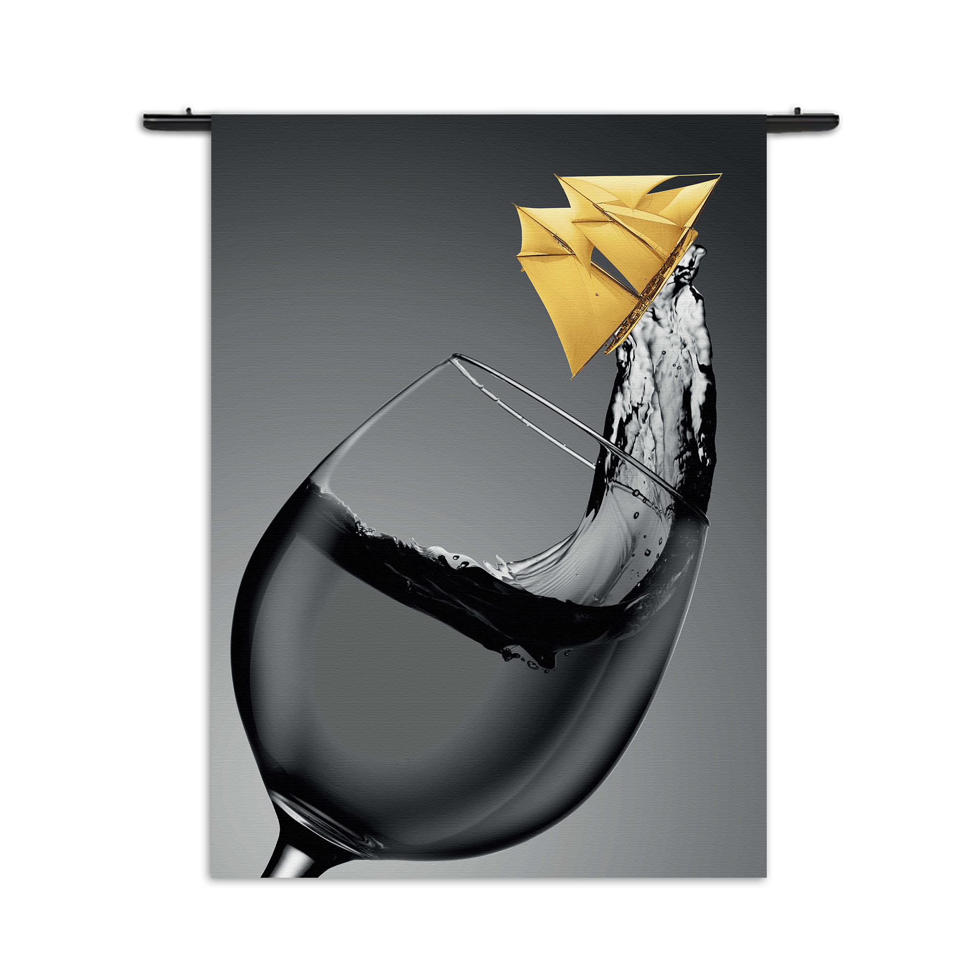 Wandkleed Sailing Wine 02 Rechthoek Verticaal