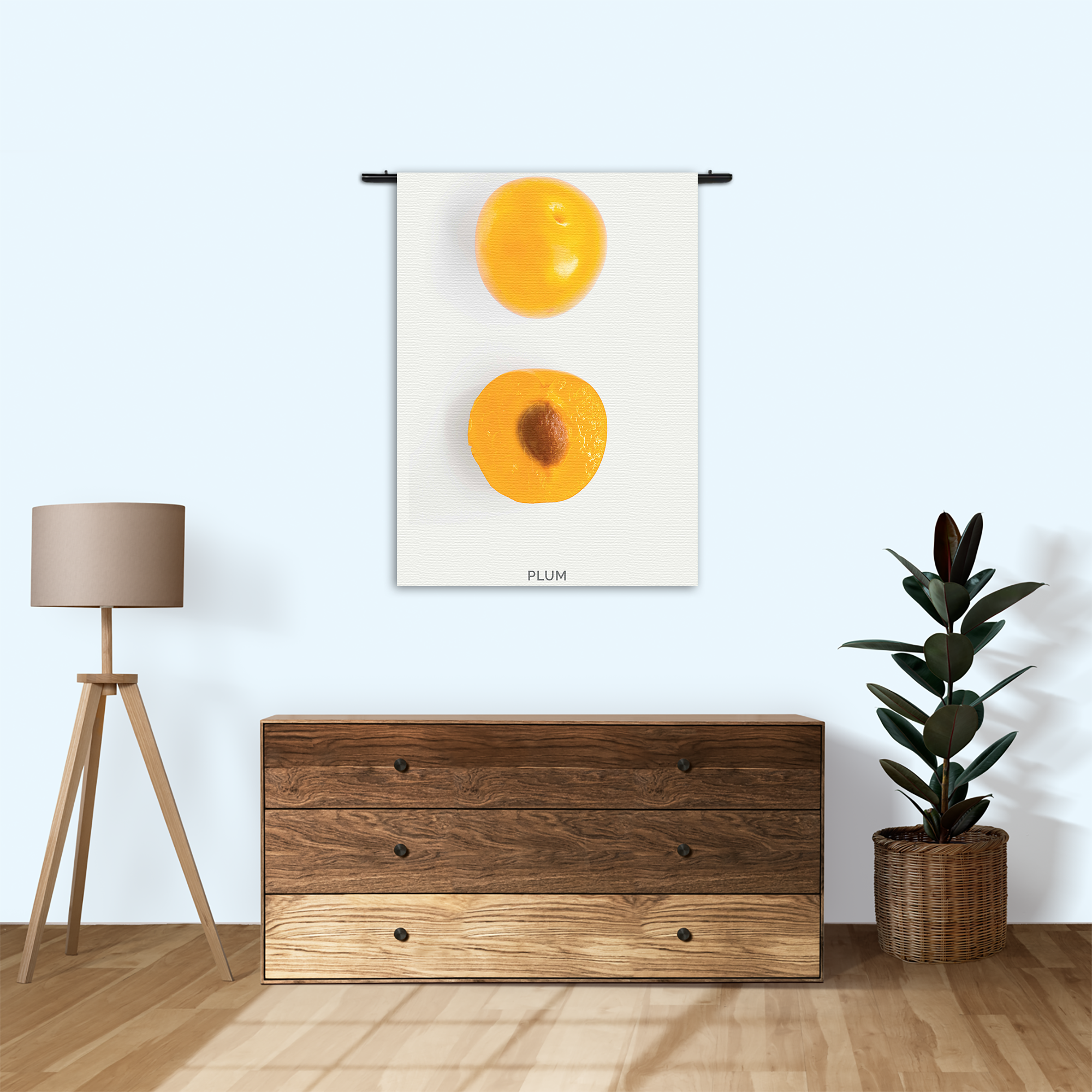 Wandkleed Plum Pruim Oranje Rechthoek Verticaal Template 50 70 Verticaal Eten En Drinken 9 1