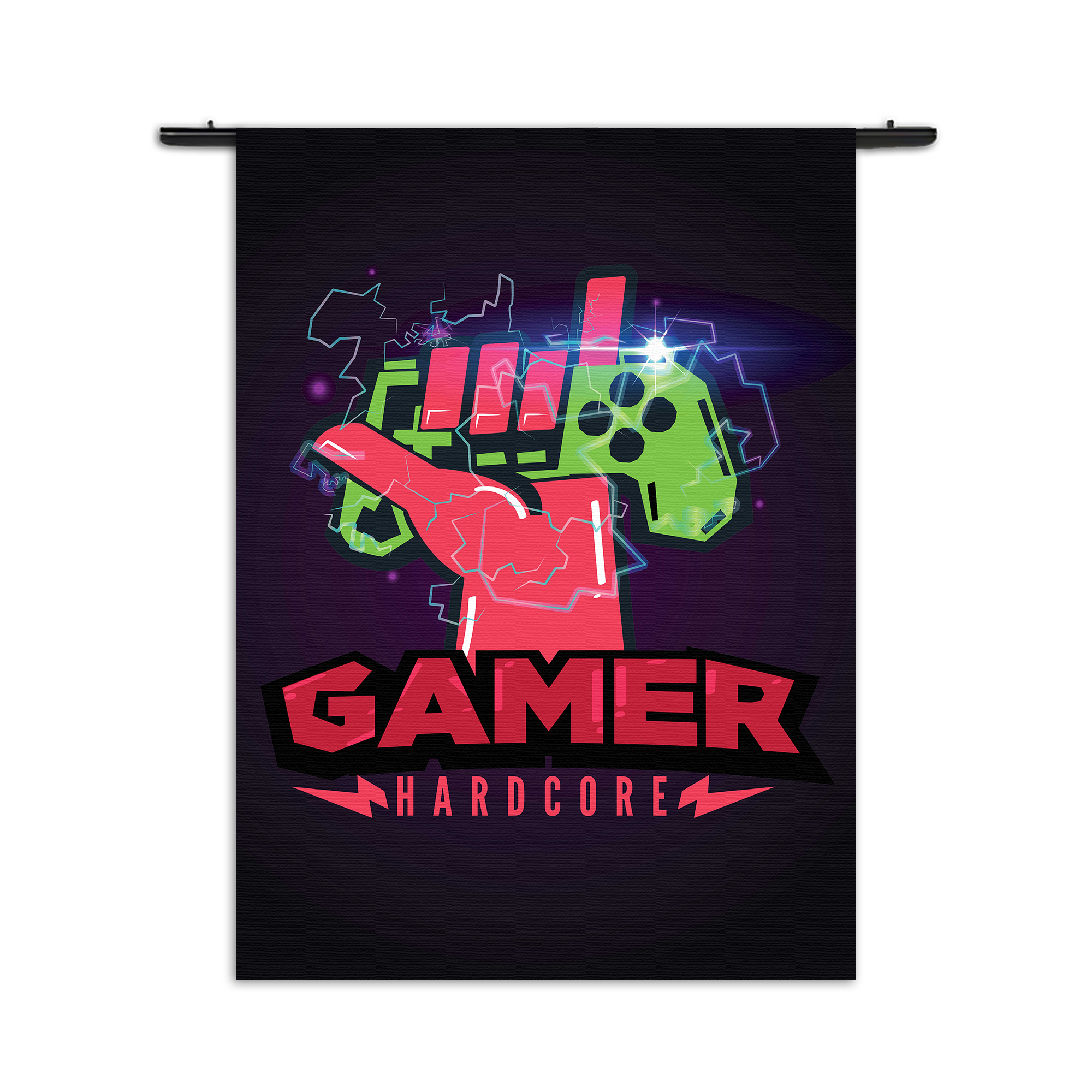 Wandkleed Gamer Hardcore Rechthoek Verticaal