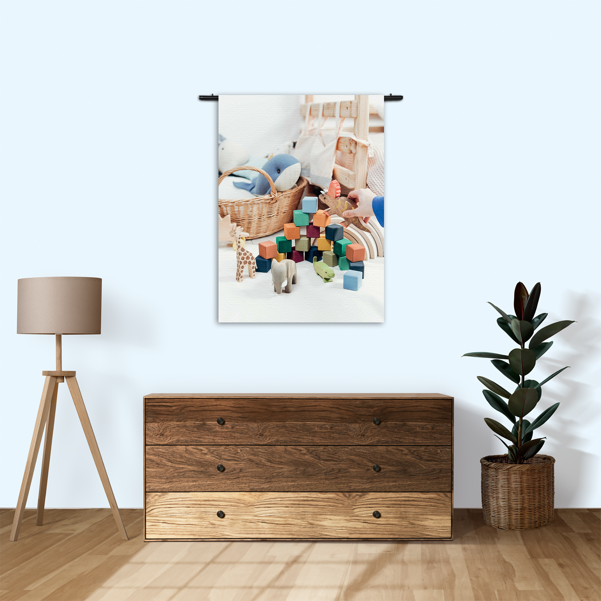 Wandkleed Spelende Kinderen Rechthoek Verticaal Template 50 70 Verticaal Kinderen 21 1