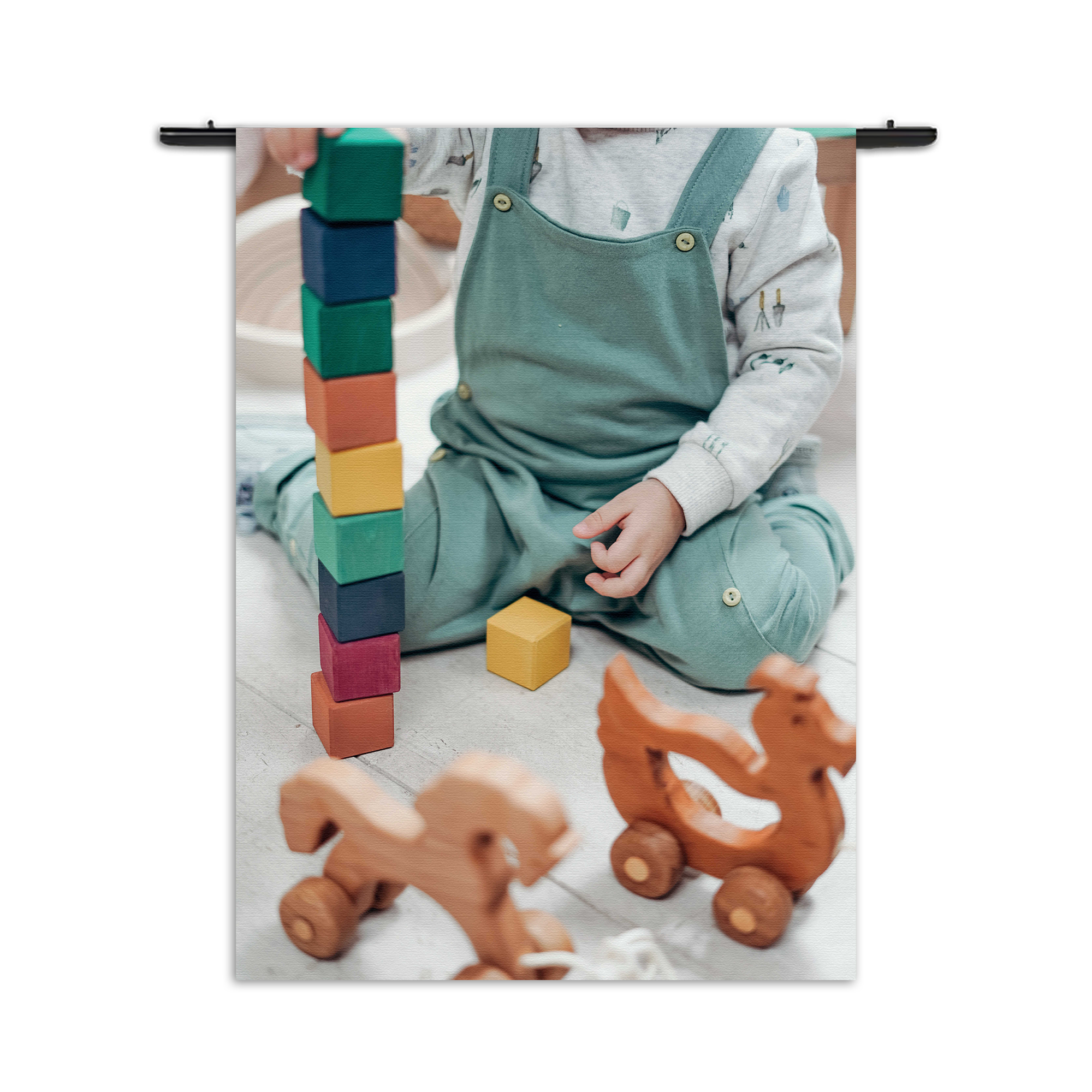 Template_50-70_Verticaal_Kinderen_22-3 Wandkleed Spelend Kind Rechthoek Verticaal