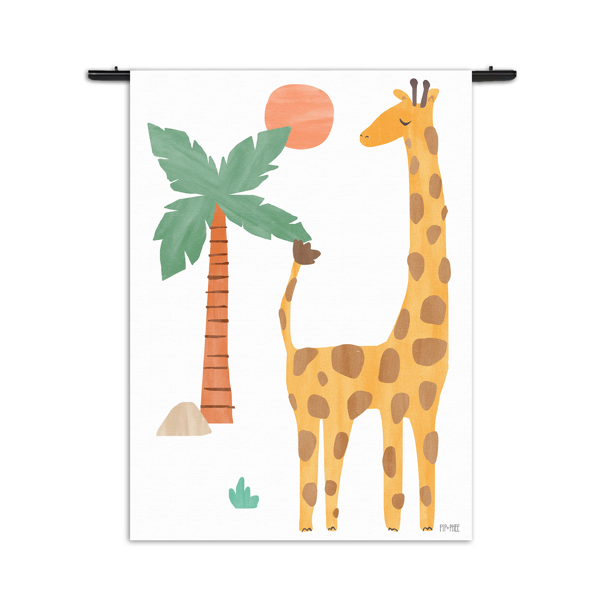 Template_50-70_Verticaal_Kinderen_27-3 Wandkleed Giraffe in het bos Rechthoek Verticaal
