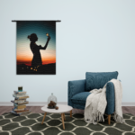 Wandkleed Het Hoopvolle licht Rechthoek Verticaal Template 50 70 Verticaal Mensen 16 2