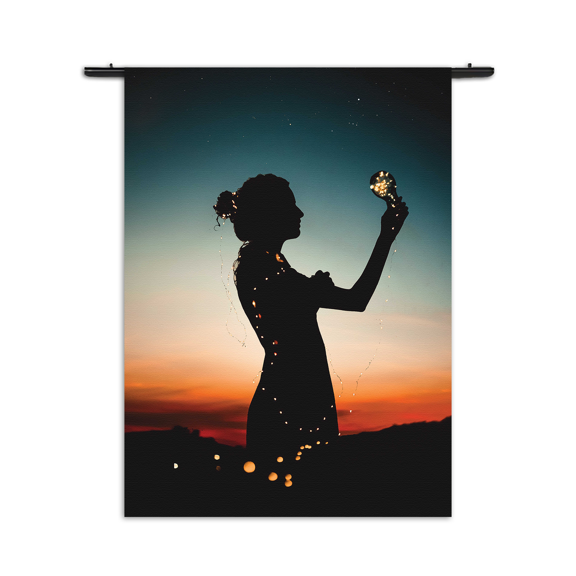 Wandkleed Het Hoopvolle licht Rechthoek Verticaal